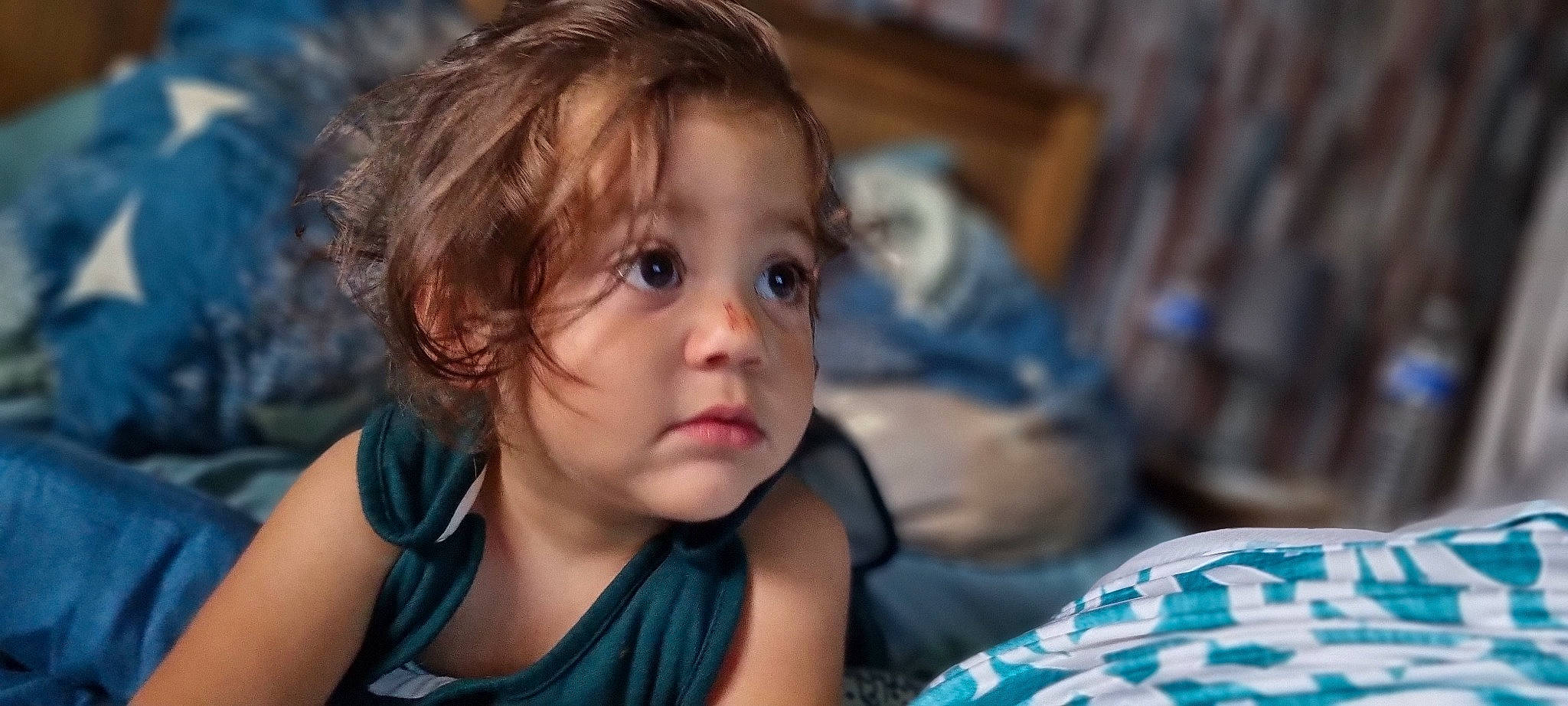 Eléonore a rejoint le concours — aidez-le/la à gagner de superbes lots ! baby, blond, blue, cheek, child, comfort, eye, eyebrow, eyelash, face, flash_photography, fun, happy, iris, leisure, nose, person, skin, smile, toddler