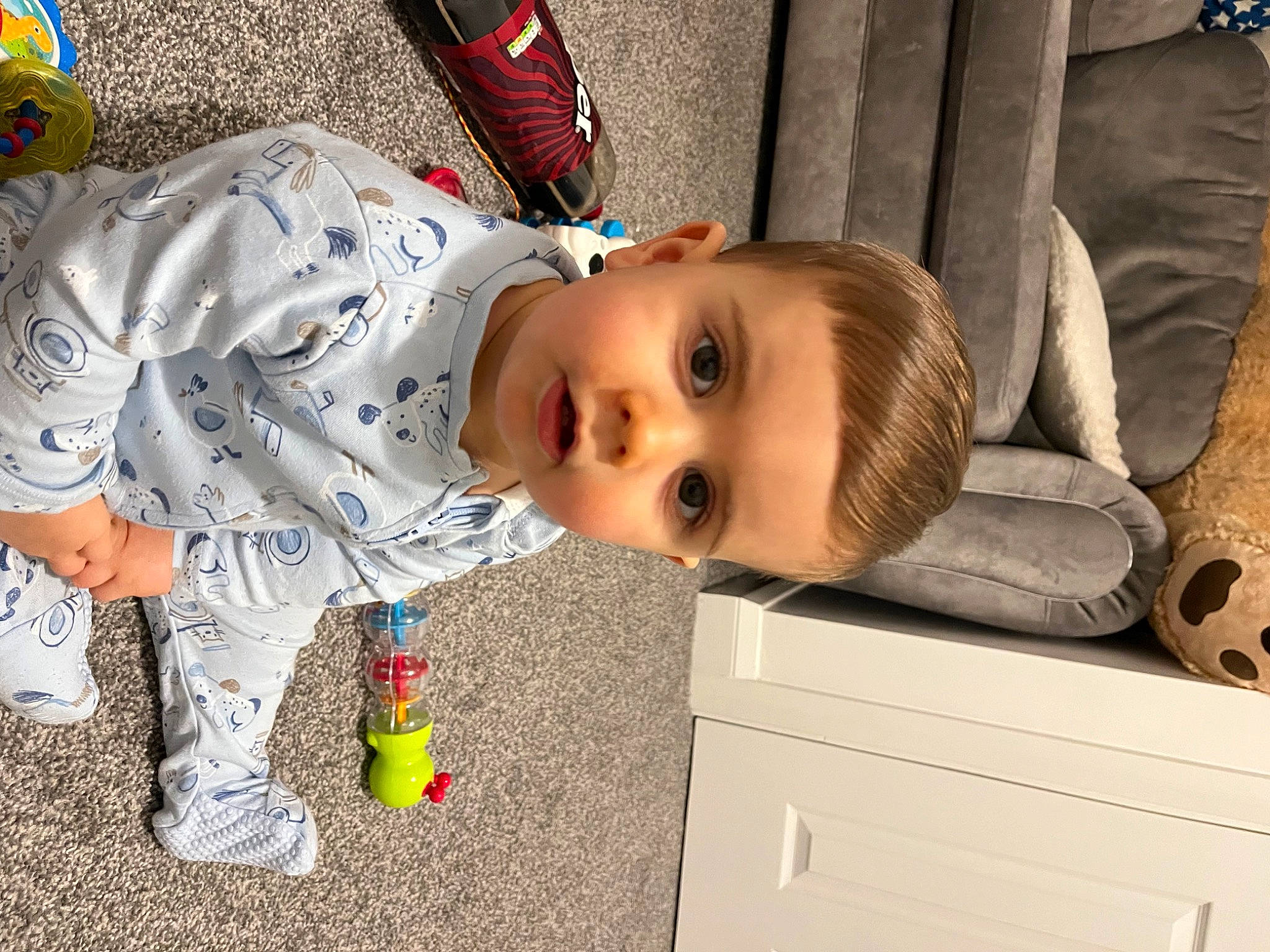 Archi joined the competition — help win amazing prizes! baby, baby_toddler_clothing, cabinetry, chest_of_drawers, child, drawer, flooring, fun, happy, head, nose, pattern, person, plant, play, room, sitting, smile, toddler, tree