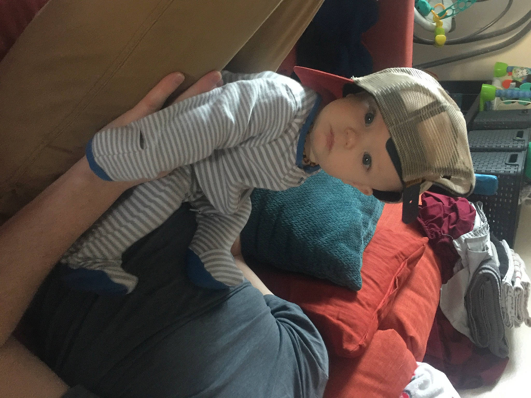 Gideon is registered to the contest to win money with this photo: baby, baby_carriage, baby_products, baseball_cap, cap, car_seat, child, comfort, family_car, fun, hat, headwear, helmet, leisure, luxury_vehicle, passenger, person, personal_protective_equipment, sitting, toddler