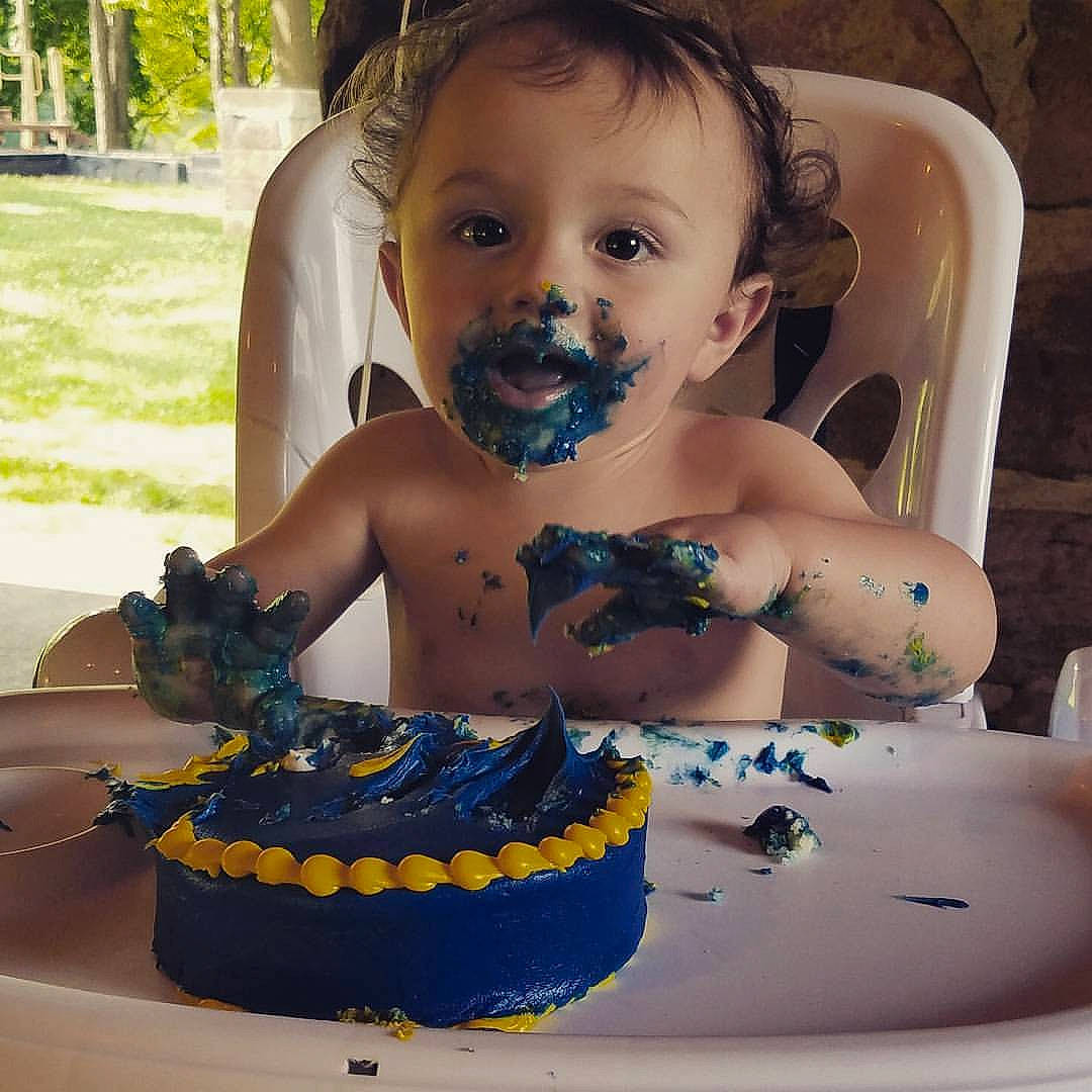 Grayson joined the competition — help win amazing prizes! birthday, birthday_cake, cake, cake_decorating, child, fondant, fun, person, smile, sugar_paste, toddler, torte