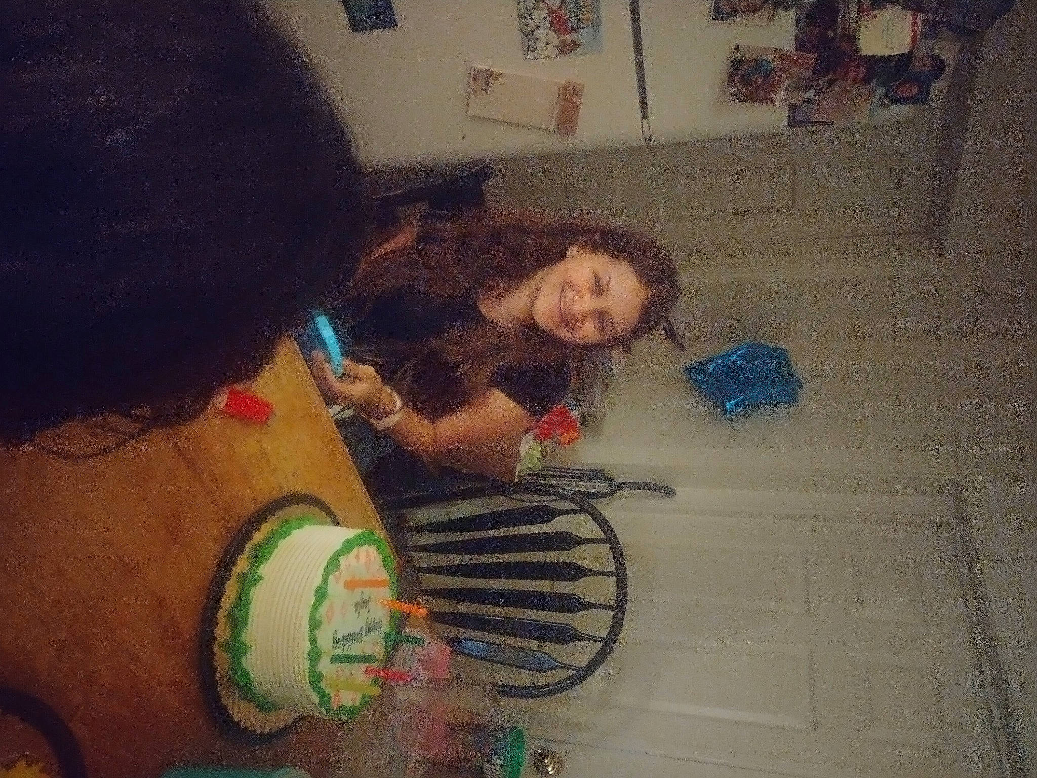 Jayla is registered to the contest to win money with this photo: arm, child, eyelash, eyewear, flooring, fun, hand, happy, joy, leisure, mechanical_fan, person, picture_frame, play, room, selfie, smile, t_shirt, thigh, toddler