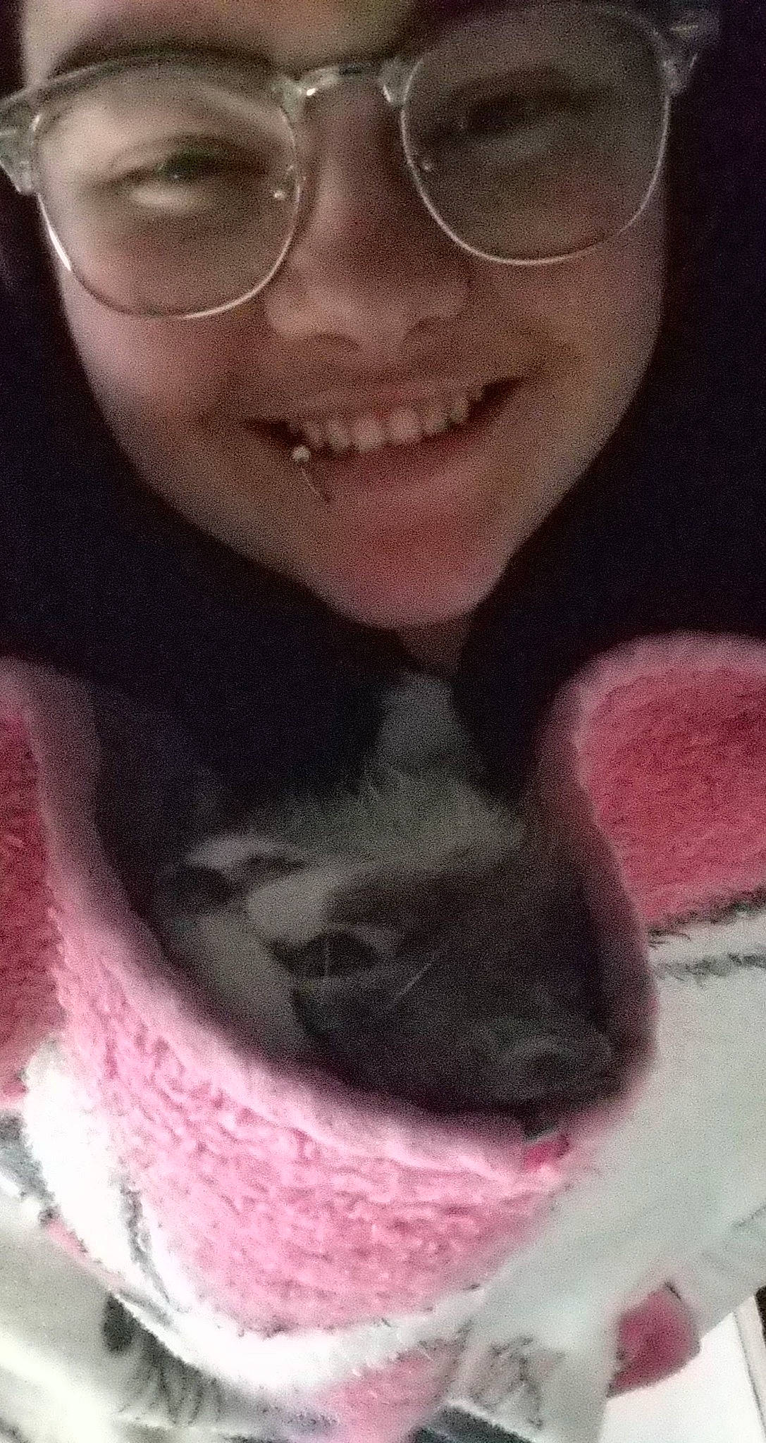 Rafiki joined the competition — help win amazing prizes! baby, cat, child, chin, cool, eyewear, face, fawn, glasses, head, jaw, lip, mouth, neck, nose, photography, selfie, smile, tooth, whiskers