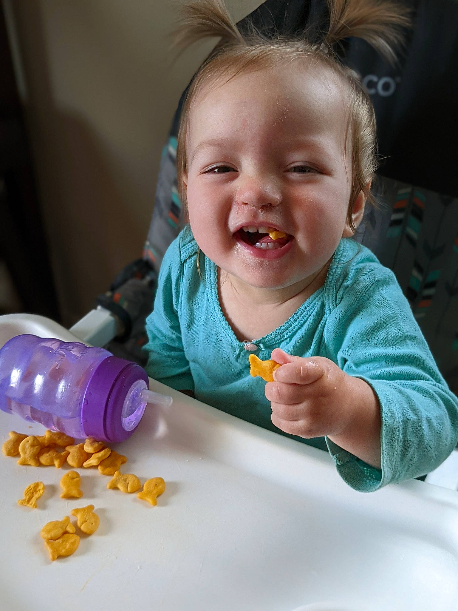 Brielle joined the competition — help win amazing prizes! baby, baby_products, baby_toddler_clothing, cheek, child, finger, fun, happy, iris, joy, mouth, nail, nose, person, play, room, science, sitting, skin, smile