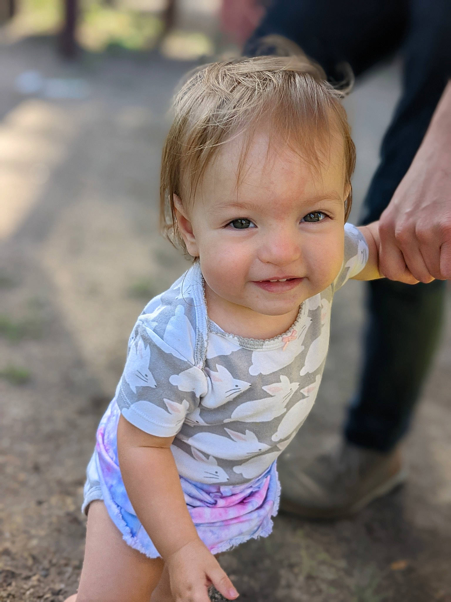 Brielle joined the competition — help win amazing prizes! baby, baby_toddler_clothing, cheek, child, chin, eye, face, fun, gesture, grass, hair, happy, head, iris, joy, people_in_nature, person, skin, sleeve, smile
