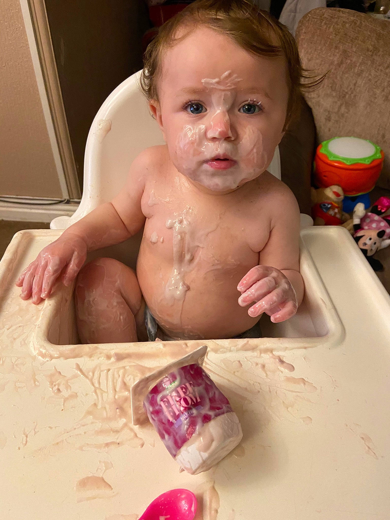 Cody joined the competition — help win amazing prizes! baby, baby_bathing, bathing, bathtub, cheek, child, face, food, nose, person, play, toddler, washing