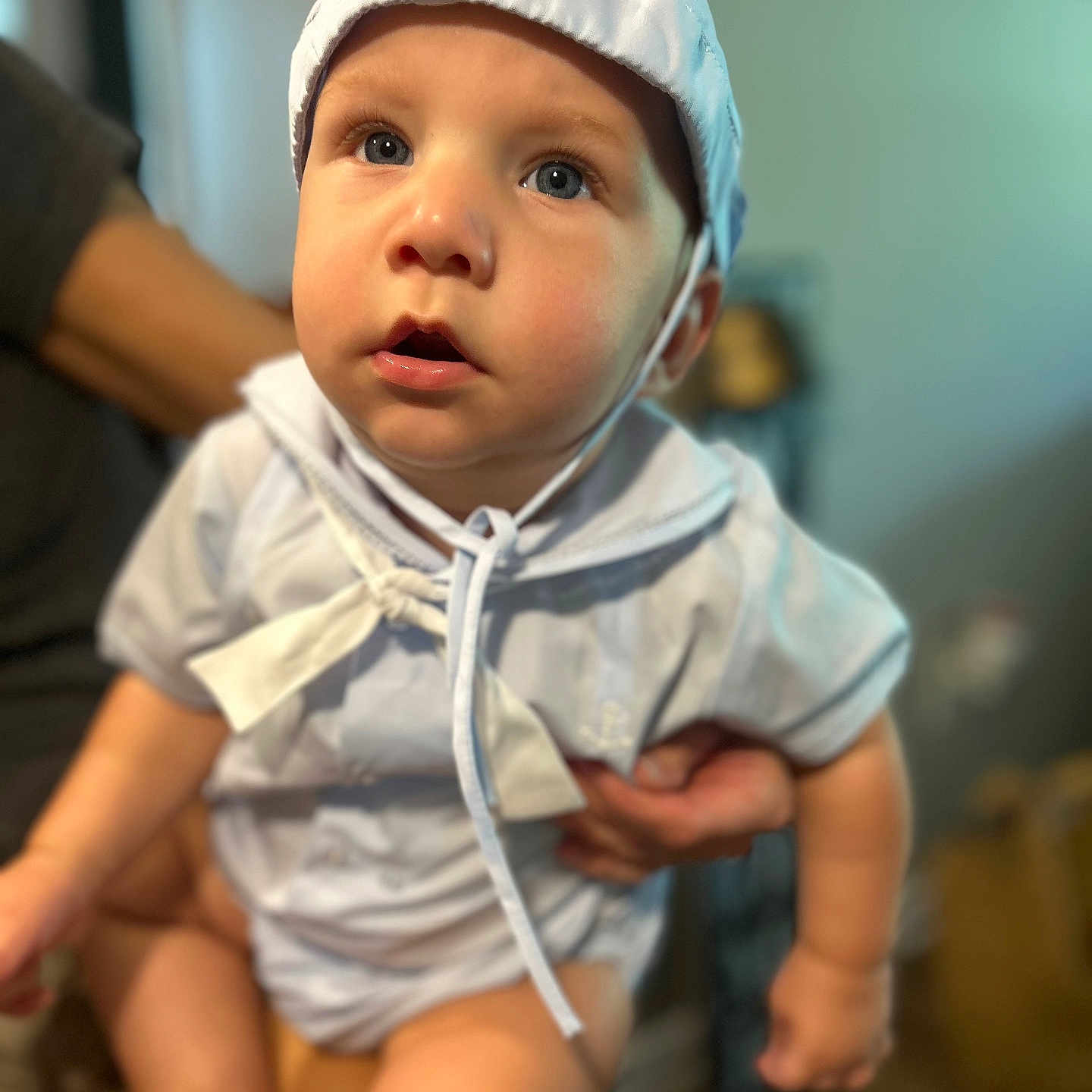 Reed joined the competition — help win amazing prizes! baby, bodypart, bonnet, cap, clothing, face, finger, hand, hat, head, newborn, person, photography, portrait, sunhat