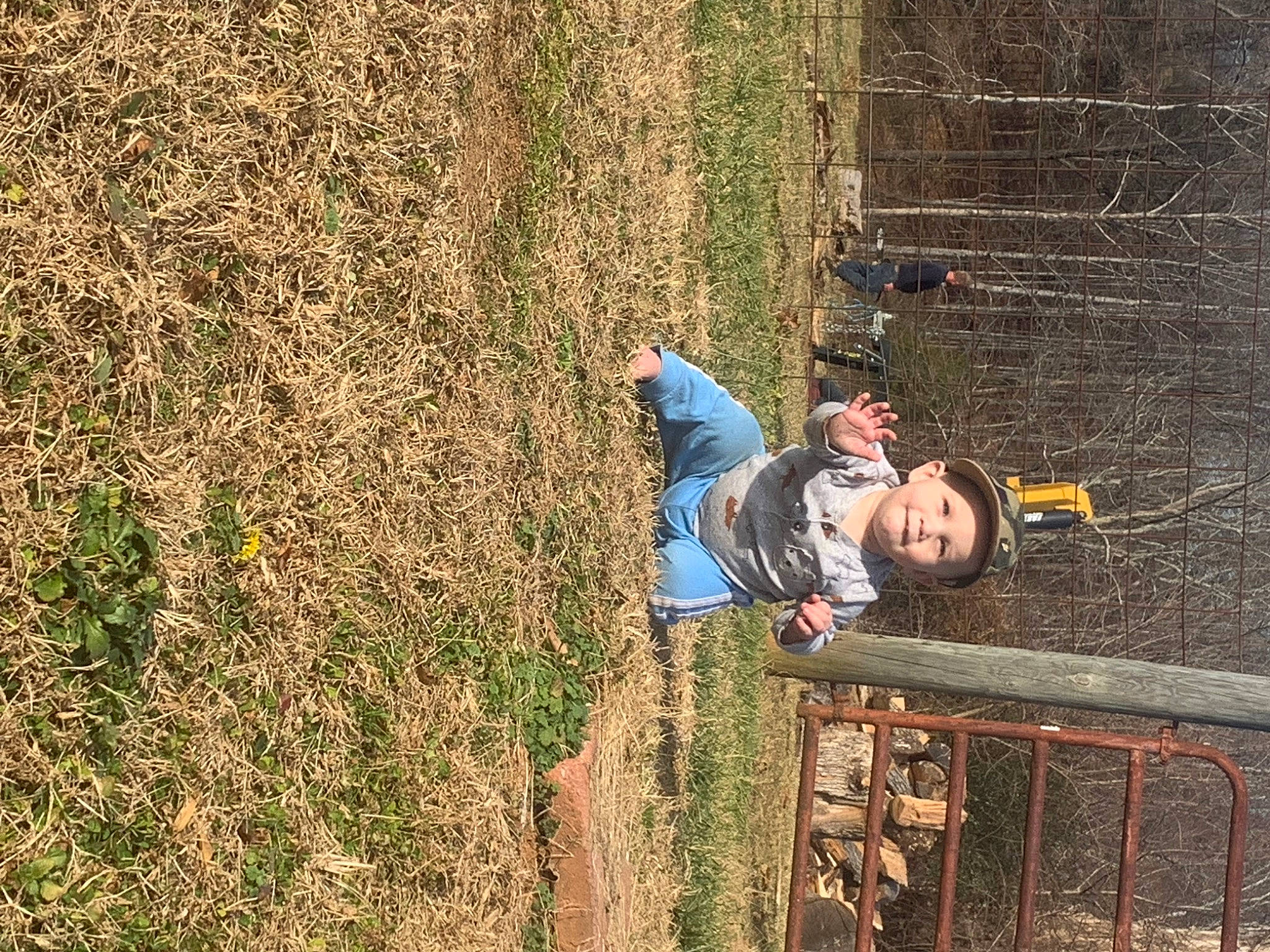 Carter joined the competition — help win amazing prizes! adventure, child, extreme_sport, fun, grass, happy, headwear, jacket, joy, landscape, leisure, people_in_nature, person, plant, recreation, rope, shadow, shrub, soil, sport_climbing