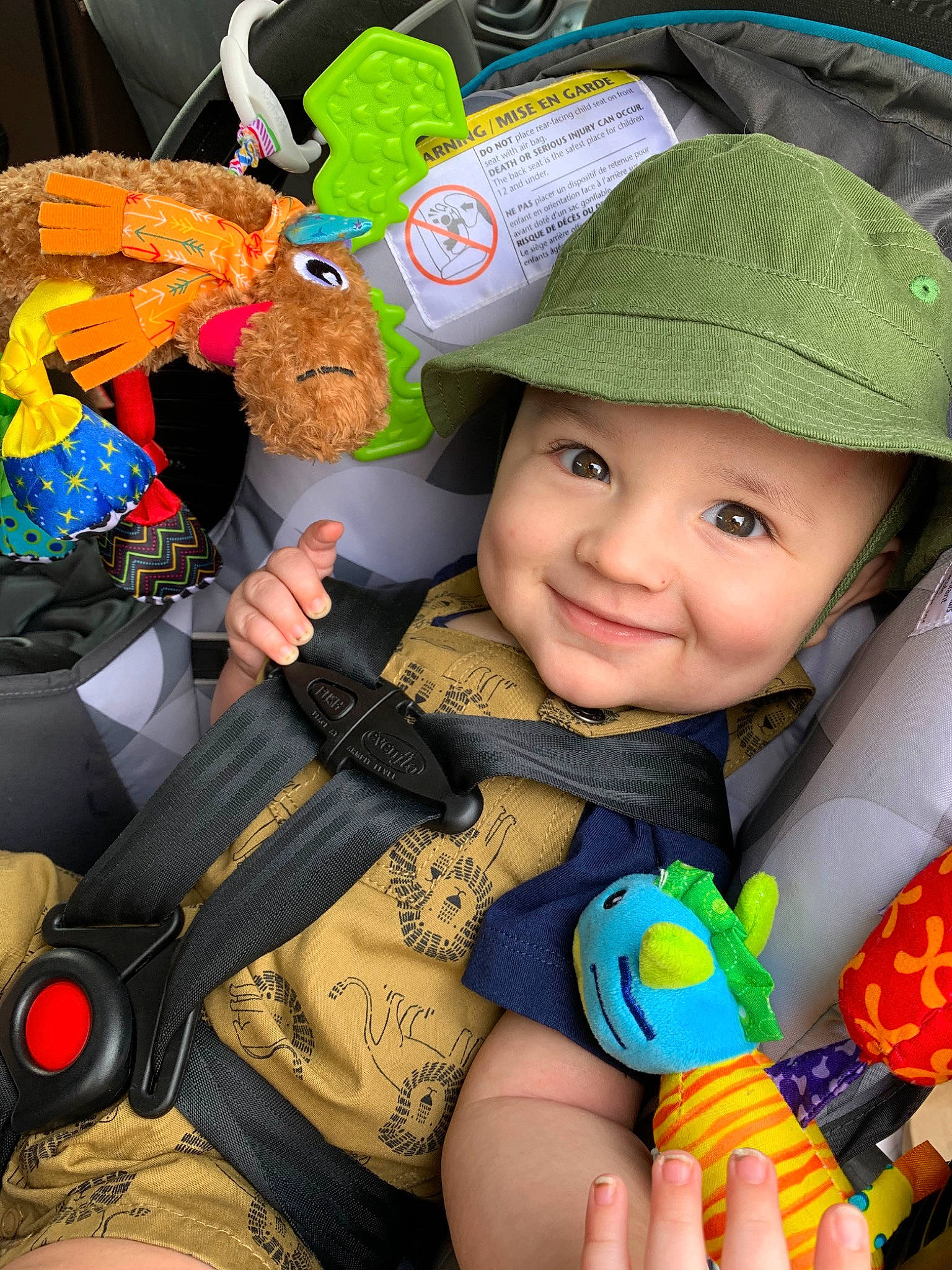 George joined the competition — help win amazing prizes! baby, baby_products, child, costume, fictional_character, fun, headwear, joy, person, play, product, toddler, toy