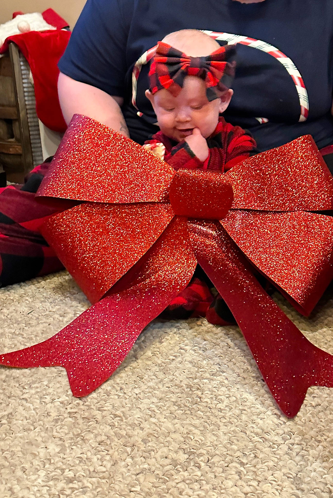 Parker is registered to the contest to win money with this photo: baby_toddler_clothing, backpack, bag, bow_tie, carmine, child, costume, costume_hat, embellishment, event, fashion_accessory, headwear, linens, luggage_and_bags, magenta, pattern, peach, person, petal, red