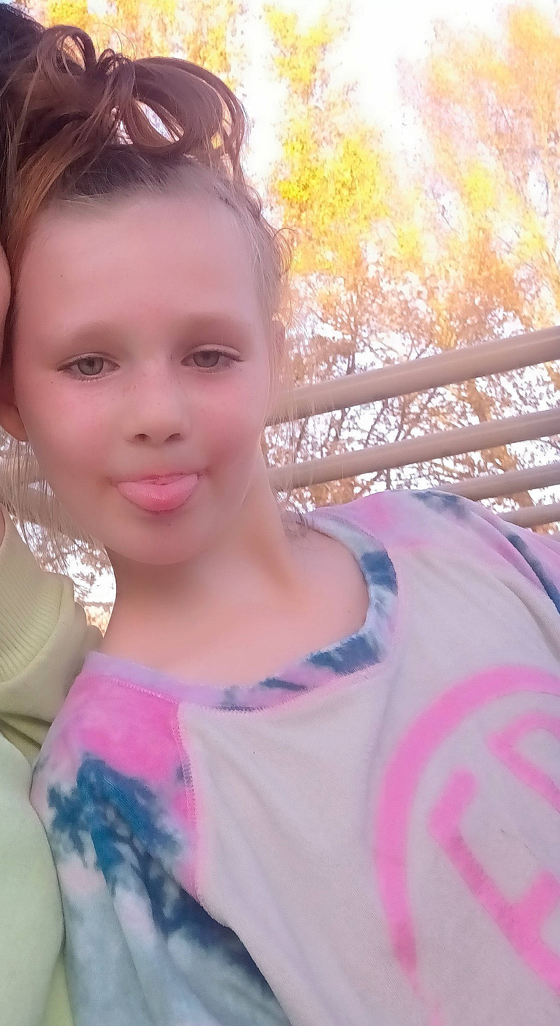 Alayna is registered to the contest to win money with this photo: child, cool, eyelash, eyewear, flash_photography, grass, happy, iris, joy, leisure, lip, long_hair, magenta, people_in_nature, person, pink, shoulder, skin, smile, summer