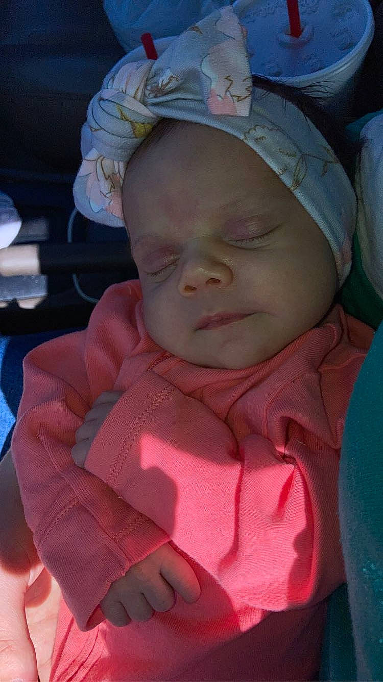 Kameryn is registered to the contest to win money with this photo: baby, baby_carriage, baby_products, baby_toddler_clothing, cap, cheek, chin, eyebrow, fun, hat, human_body, iris, lip, mouth, nose, person, personal_protective_equipment, pink, skin, sleeve