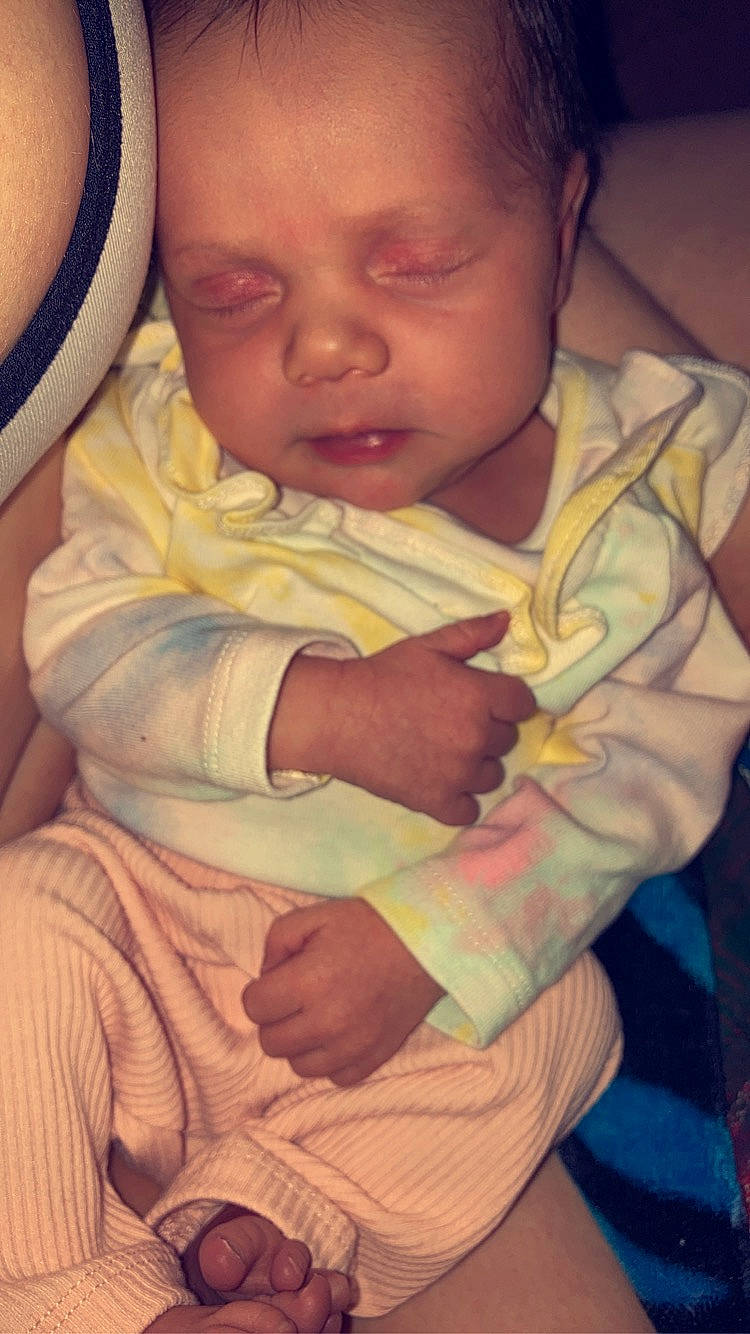 Kameryn joined the competition — help win amazing prizes! arm, baby, cheek, chin, comfort, ear, eye, eyebrow, forehead, hand, head, human_body, iris, lip, mouth, neck, nose, organ, person, skin