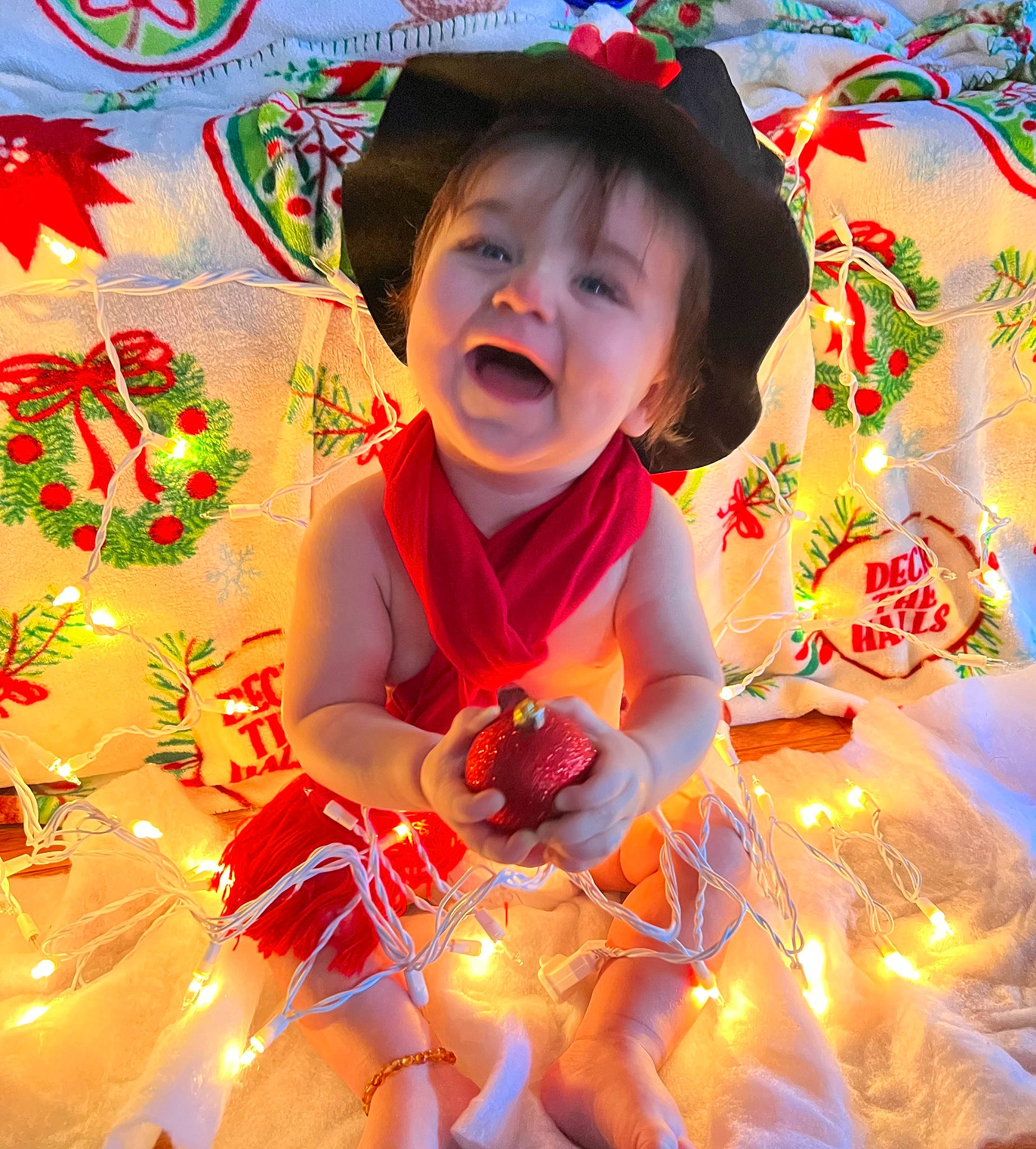 Mason joined the competition — help win amazing prizes! art, baby, baby_toddler_clothing, child, christmas, christmas_decoration, christmas_eve, christmas_ornament, christmas_tree, event, fun, happy, hat, holiday, holiday_ornament, leaf, ornament, person, smile, sun_hat