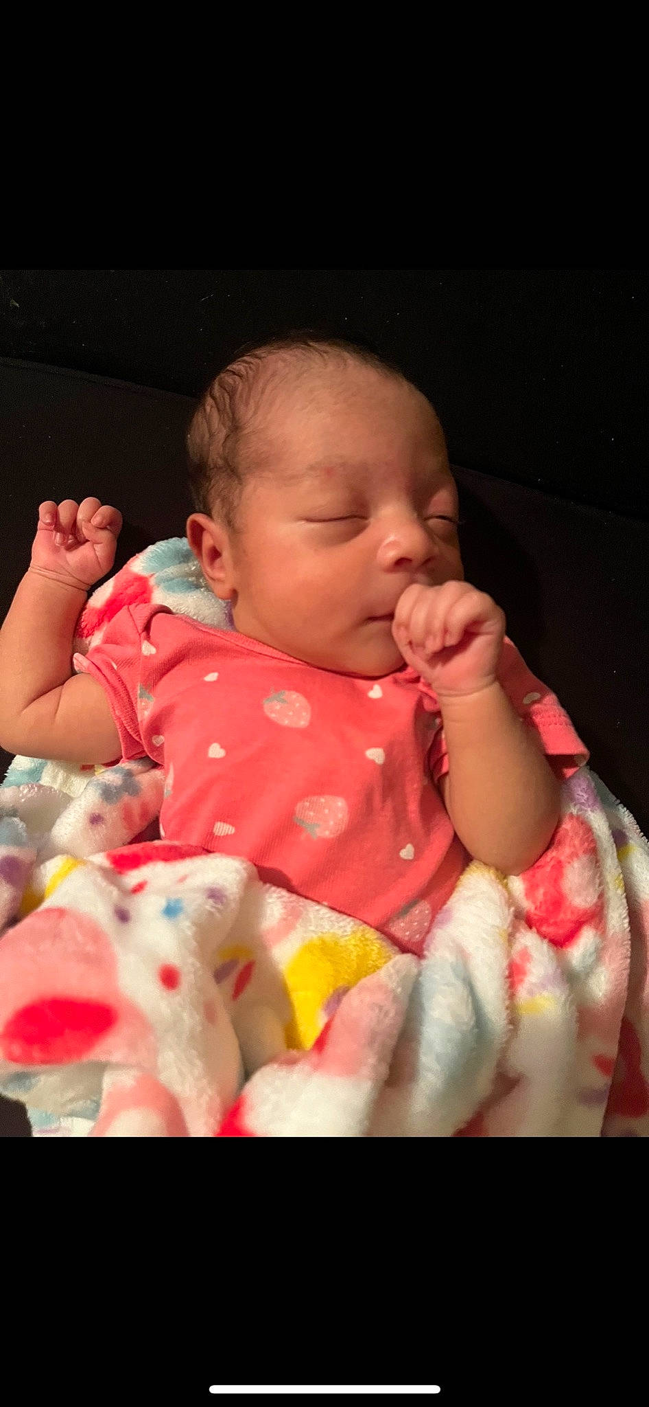 Delani is registered to the contest to win money with this photo: arm, baby, baby_sleeping, baby_toddler_clothing, bedtime, cheek, child, chin, comfort, facial_expression, finger, human_body, linens, lip, mouth, nose, person, pink, skin, sleeve