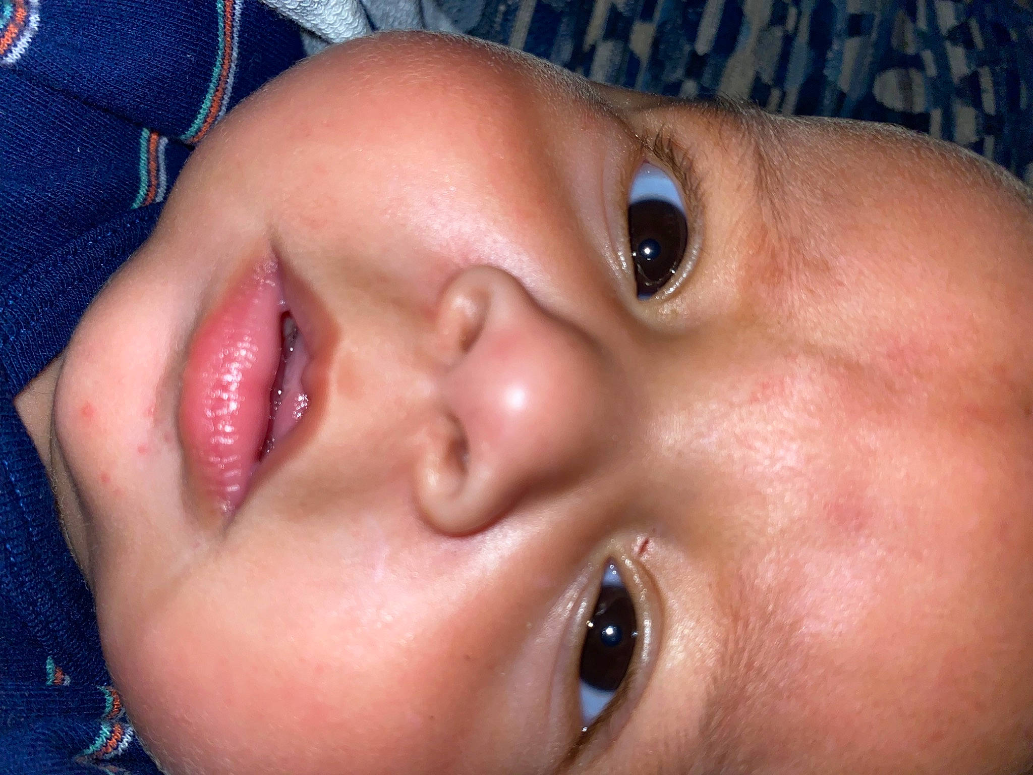 Corbyn joined the competition — help win amazing prizes! baby, blue, cheek, chin, ear, eyebrow, eyelash, facial_expression, finger, forehead, head, human_body, iris, lip, mouth, neck, nose, organ, person, skin