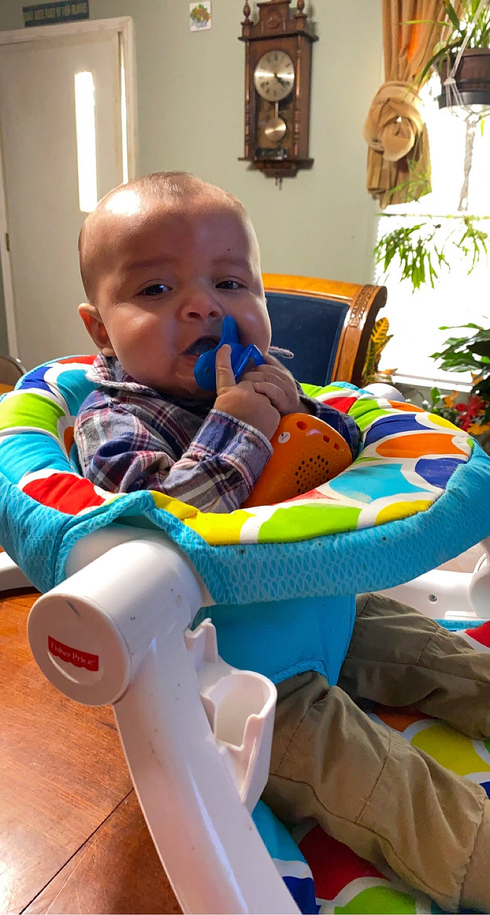 Corbyn joined the competition — help win amazing prizes! baby, baby_products, baby_safety, baby_toddler_clothing, baby_toys, child, comfort, drinkware, flooring, fun, houseplant, person, picture_frame, plant, plastic, plastic_bottle, play, room, sitting, skin