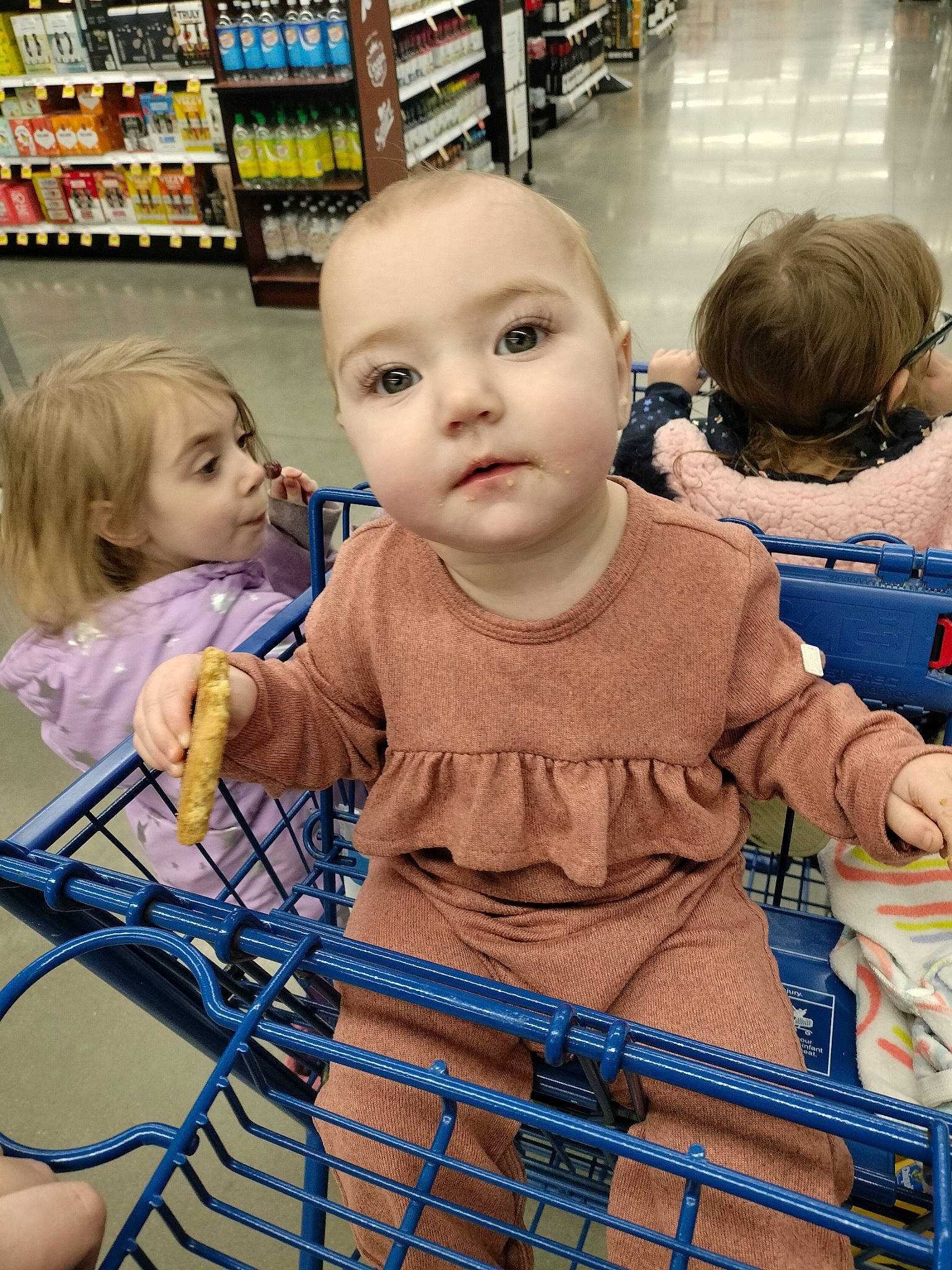 Dalia is registered to the contest to win money with this photo: baby, bag, beauty, child, convenience_store, customer, fashion, fun, hairstyle, head, person, photograph, product, publication, retail, shelf, shopping, skin, snapshot, standing