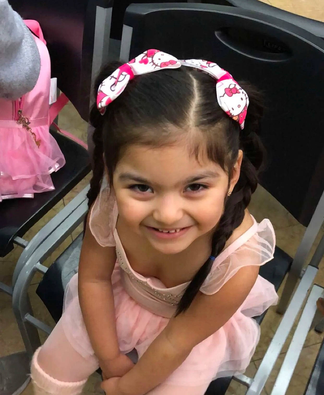 Elsie joined the competition — help win amazing prizes! beauty, black_hair, brown_hair, child, ear, eyebrow, eyelash, fashion_accessory, fun, happy, headband, headgear, headpiece, joy, lip, long_hair, magenta, neck, person, pink