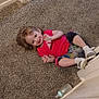 Aspen joined the competition — help win amazing prizes! adidas, baby_bottle, carpet, child, colorful_pants, doorframe, floor, footwear, hair, happy, indoor, light, person, playful, red_shirt, smiling, sneakers, toddler, wall, waving