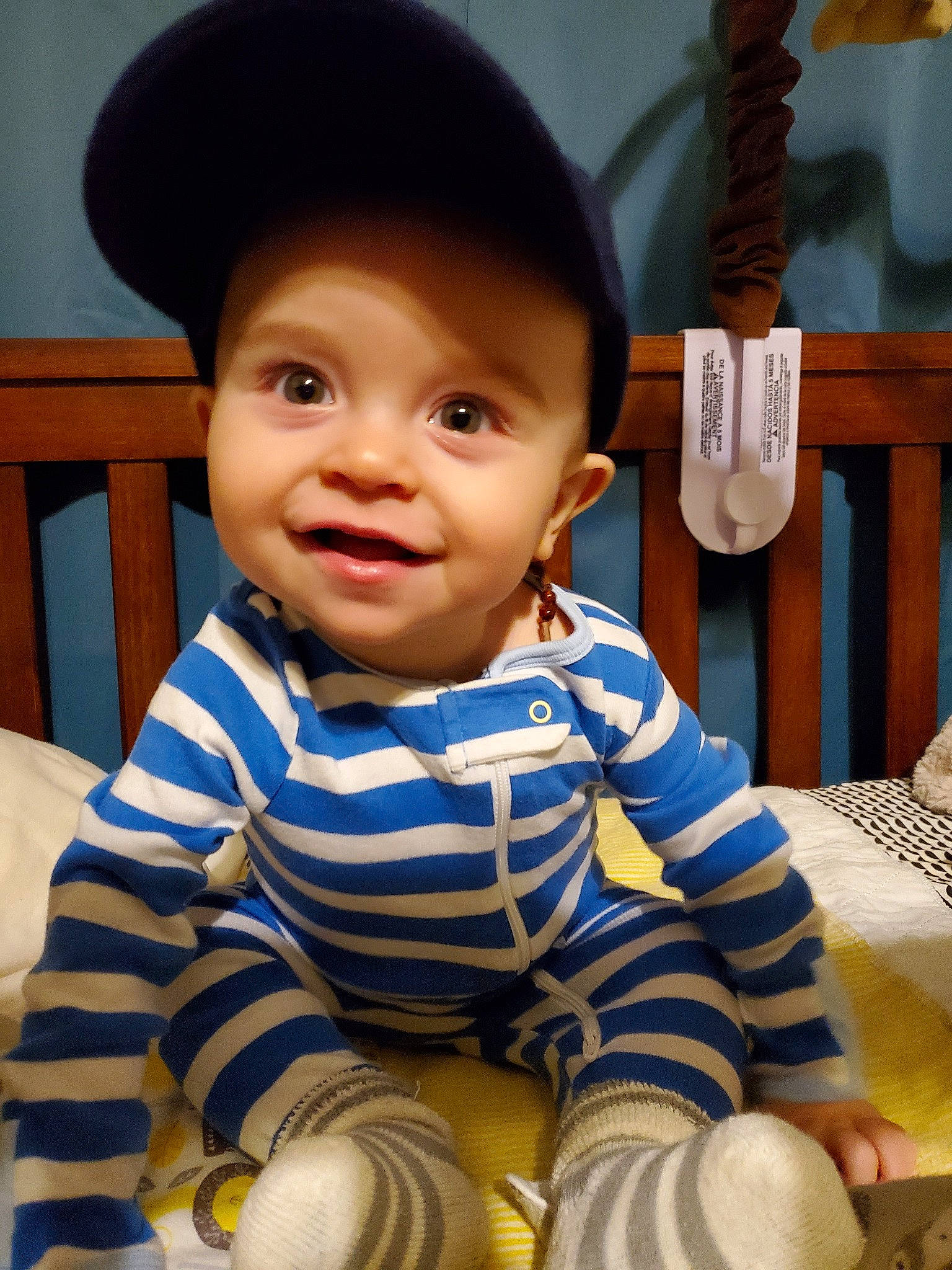 Oak joined the competition — help win amazing prizes! baby, cheek, child, hat, person, sitting, skin, smile, toddler