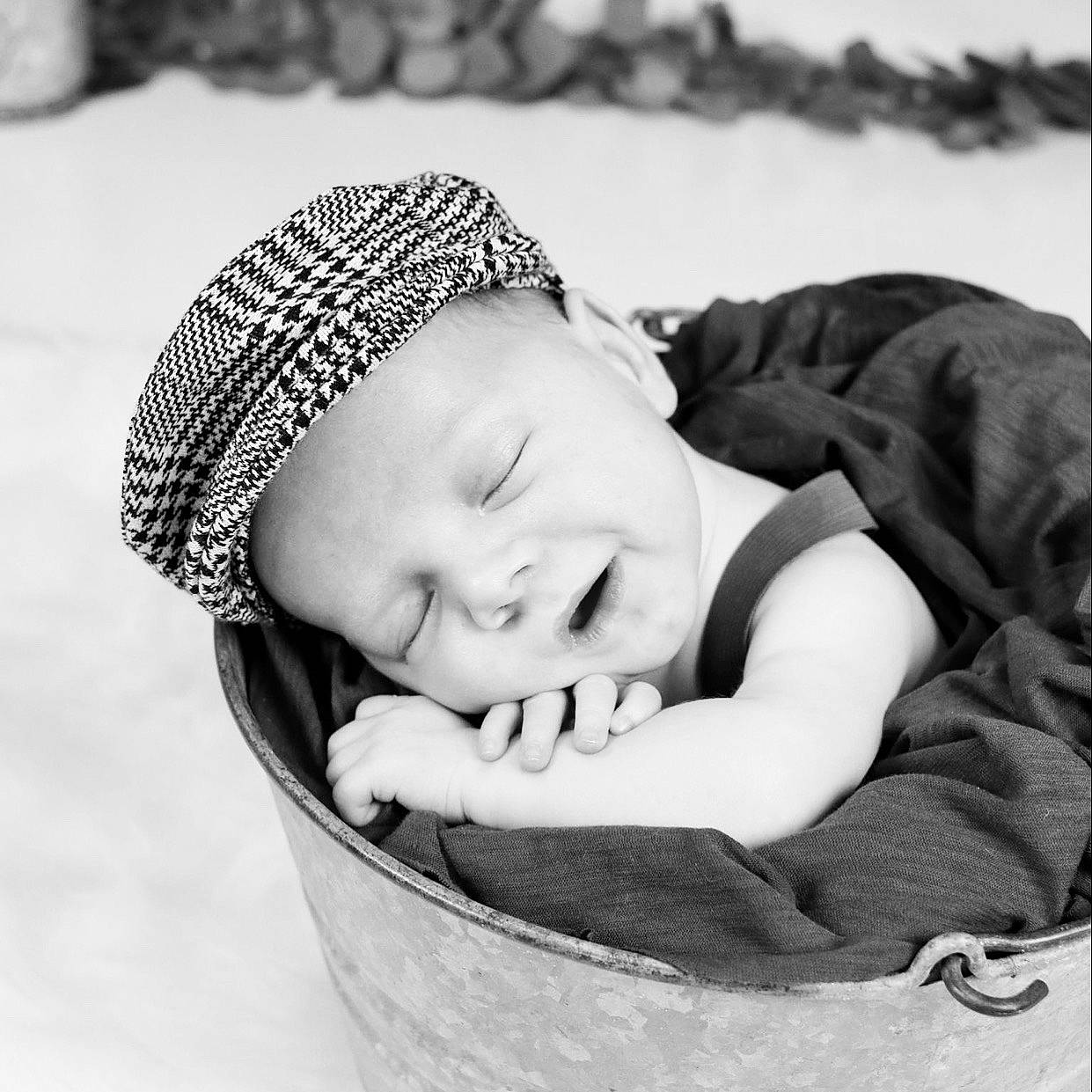 Theodore joined the competition — help win amazing prizes! arm, baby, baby_products, baby_sleeping, beanie, black_and_white, cap, cheek, child, comfort, fashion_accessory, grass, happy, headgear, knit_cap, monochrome, monochrome_photography, person, sitting, smile