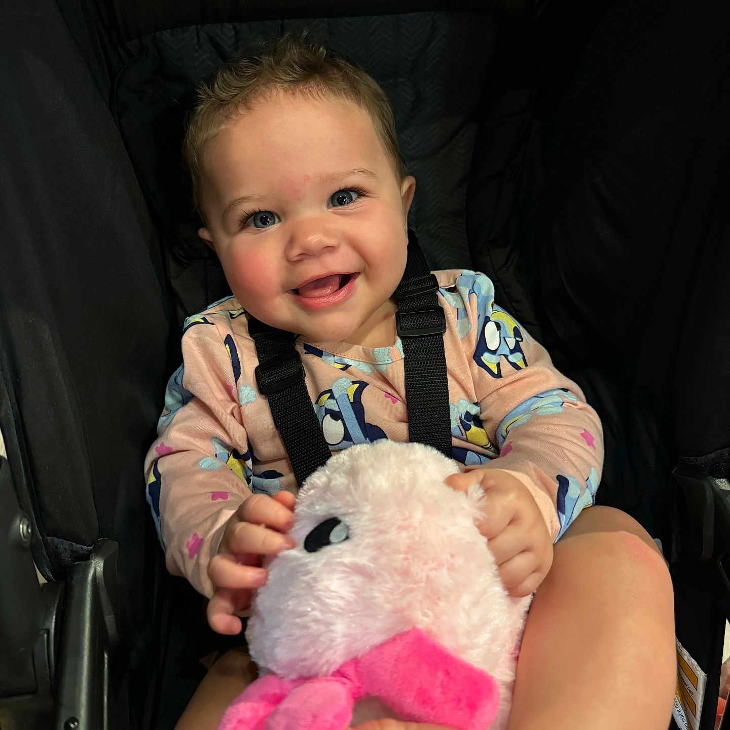 Isabella joined the competition — help win amazing prizes! accessories, baby, bodypart, car, car_interior, carseat, face, finger, hand, happy, head, laughing, person, photography, portrait, smile, stroller, toy, transportation, vehicle