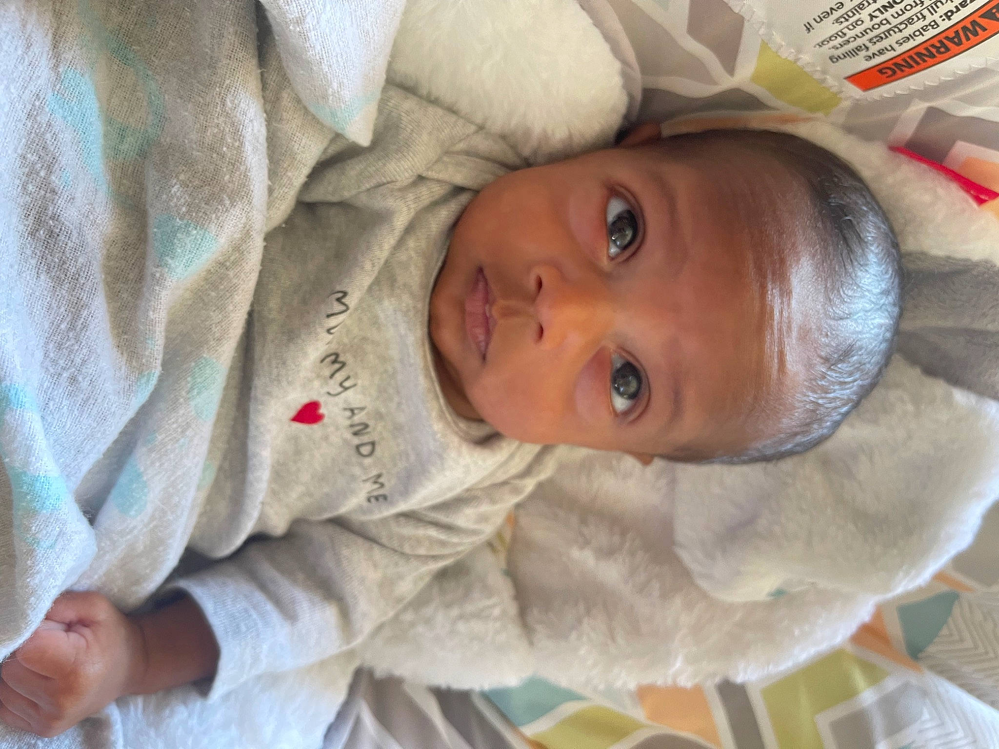 Braylen joined the competition — help win amazing prizes! baby, baby_products, baby_toddler_clothing, cheek, child, chin, comfort, eyebrow, eyelash, hat, headgear, linens, nose, person, room, skin, sleeve, textile, toddler