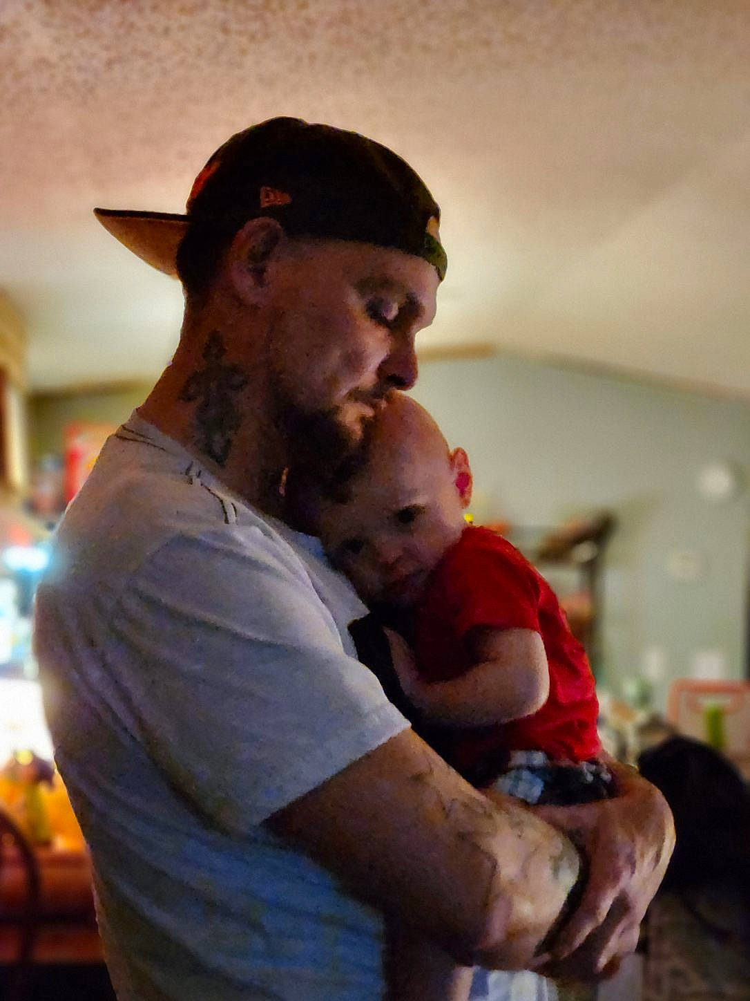 Robert joined the competition — help win amazing prizes! abdomen, arm, baby, baseball_cap, beard, cap, child, elbow, event, flash_photography, fun, happy, hat, leisure, love, person, room, sitting, t_shirt, toddler