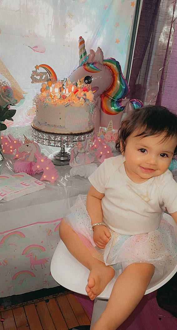 Blessing joined the competition — help win amazing prizes! baby, baby_toddler_clothing, baking, birthday_cake, birthday_party, buttercream, cake, cake_decorating, cake_decorating_supply, chair, dessert, event, food, human_leg, icing, joy, person, pink, smile, sugar_cake