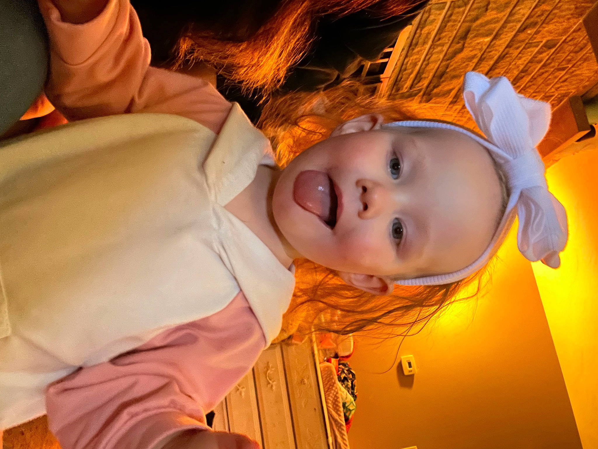 Kalliopè is registered to the contest to win money with this photo: cheek, child, ear, eye, eyebrow, eyelash, face, facial_expression, flash_photography, fun, happy, head, iris, lip, mouth, nose, orange, person, skin, smile