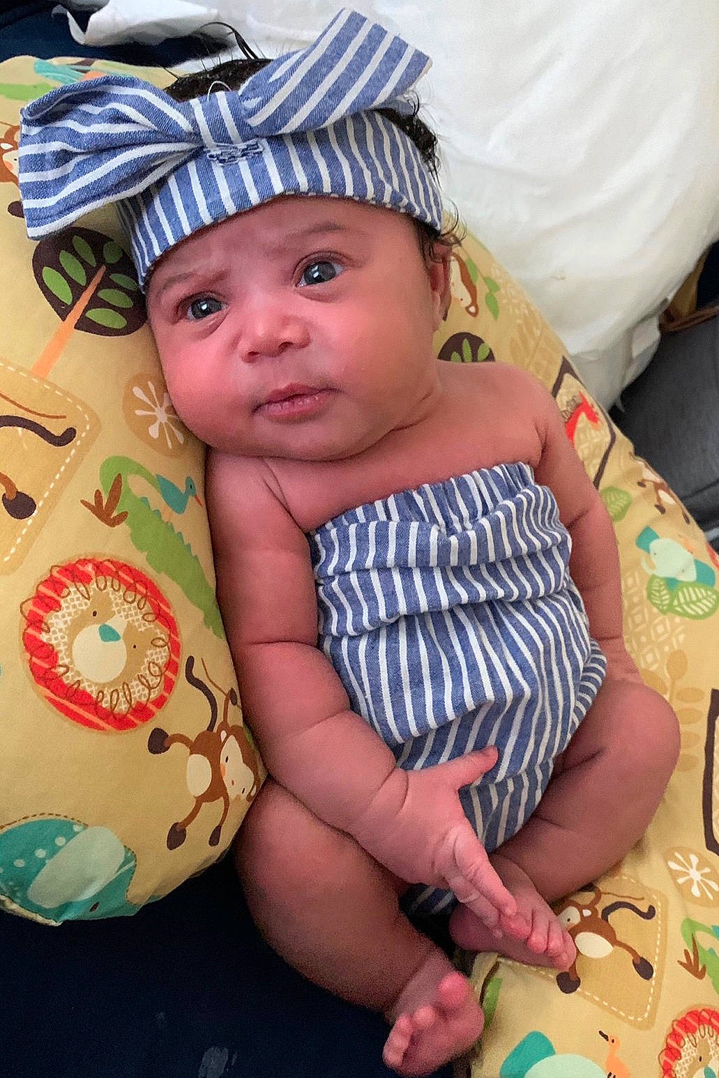 Kari joined the competition — help win amazing prizes! baby, baby_toddler_clothing, cheek, child, hat, headgear, headwear, person, skin, toddler