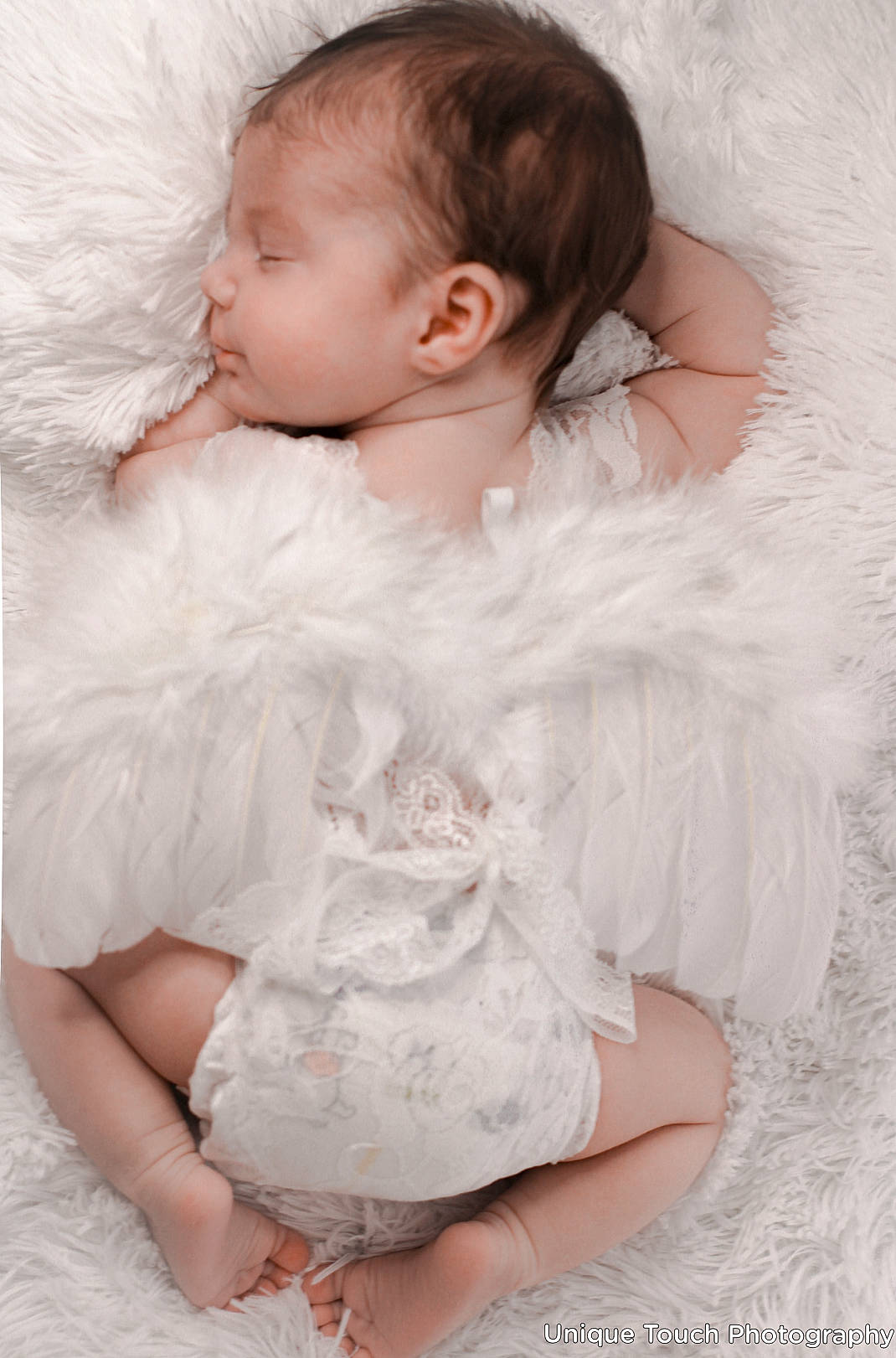Lillyanna is registered to the contest to win money with this photo: baby, baby_toddler_clothing, barefoot, child, comfort, day_dress, dress, embellishment, foot, fur, human, lace, linens, nap, person, photo_shoot, skin, sleep, textile, toddler