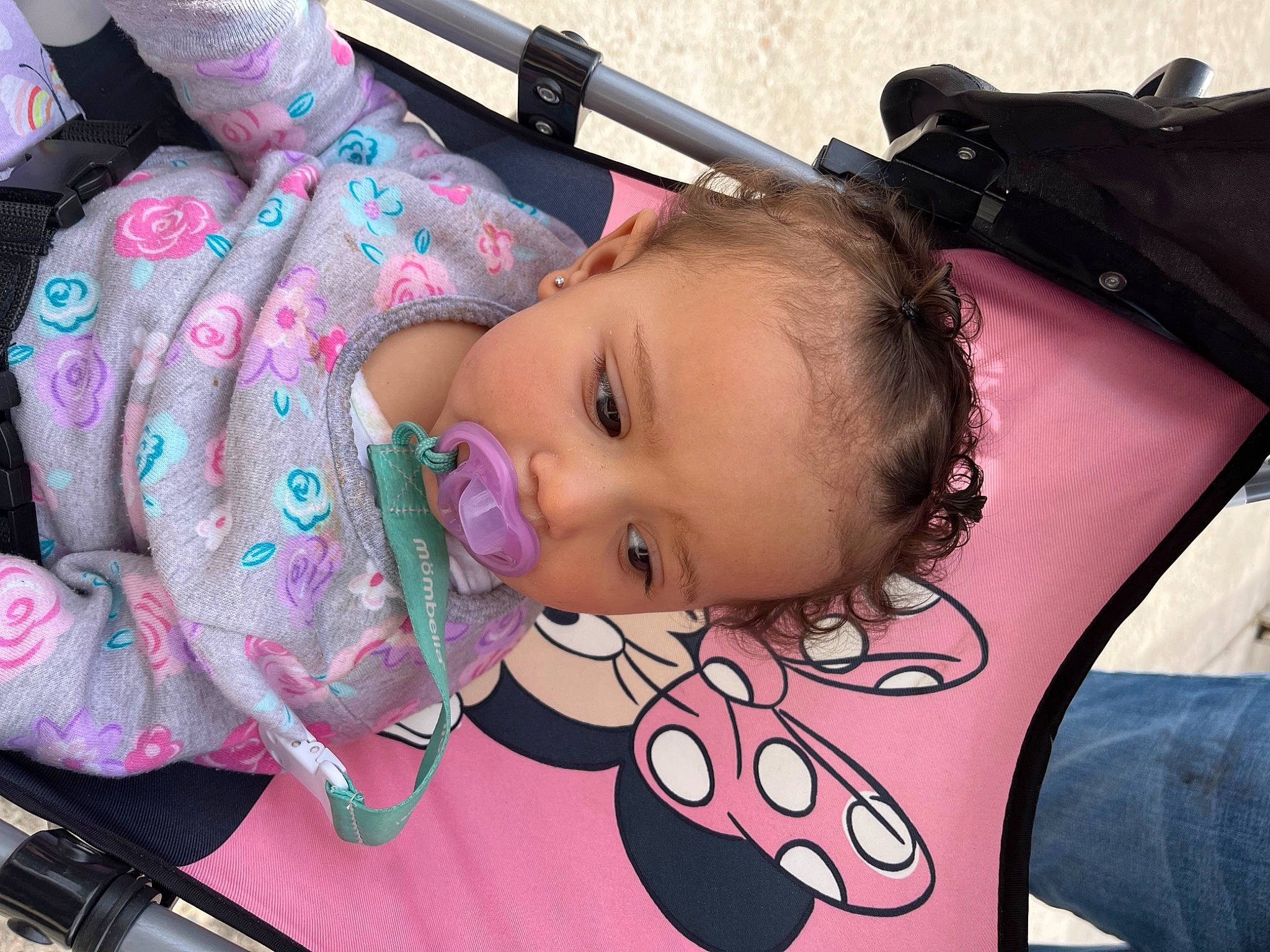 Jaylynn joined the competition — help win amazing prizes! baby, baby_toddler_clothing, cheek, eye, eyelash, facial_expression, finger, hand, happy, head, iris, lip, mouth, nose, organ, person, pink, product, skin, textile