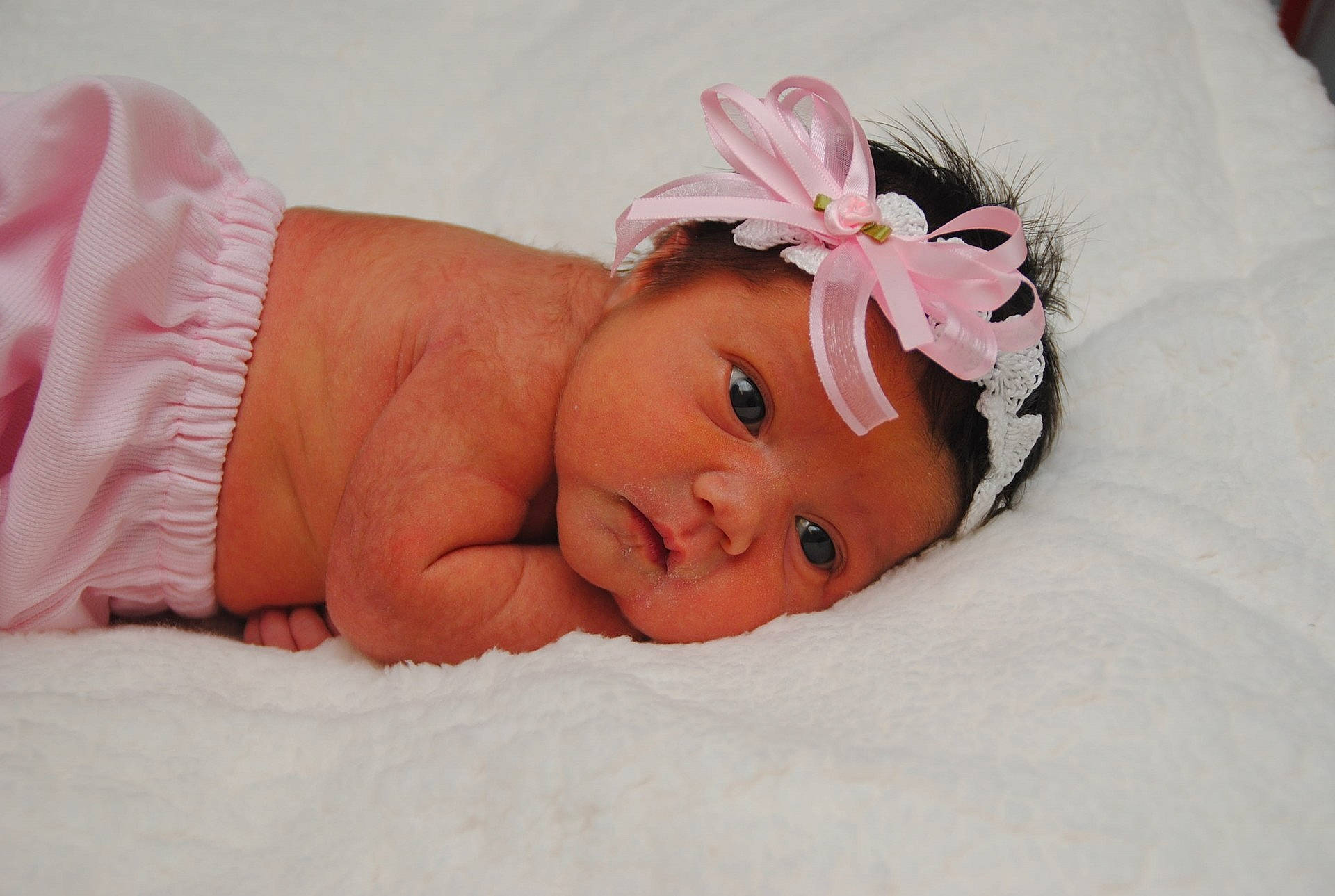 Ariah joined the competition — help win amazing prizes! child, flower, girl, hair_accessory, headband, headwear, infant, person, pink, product, skin