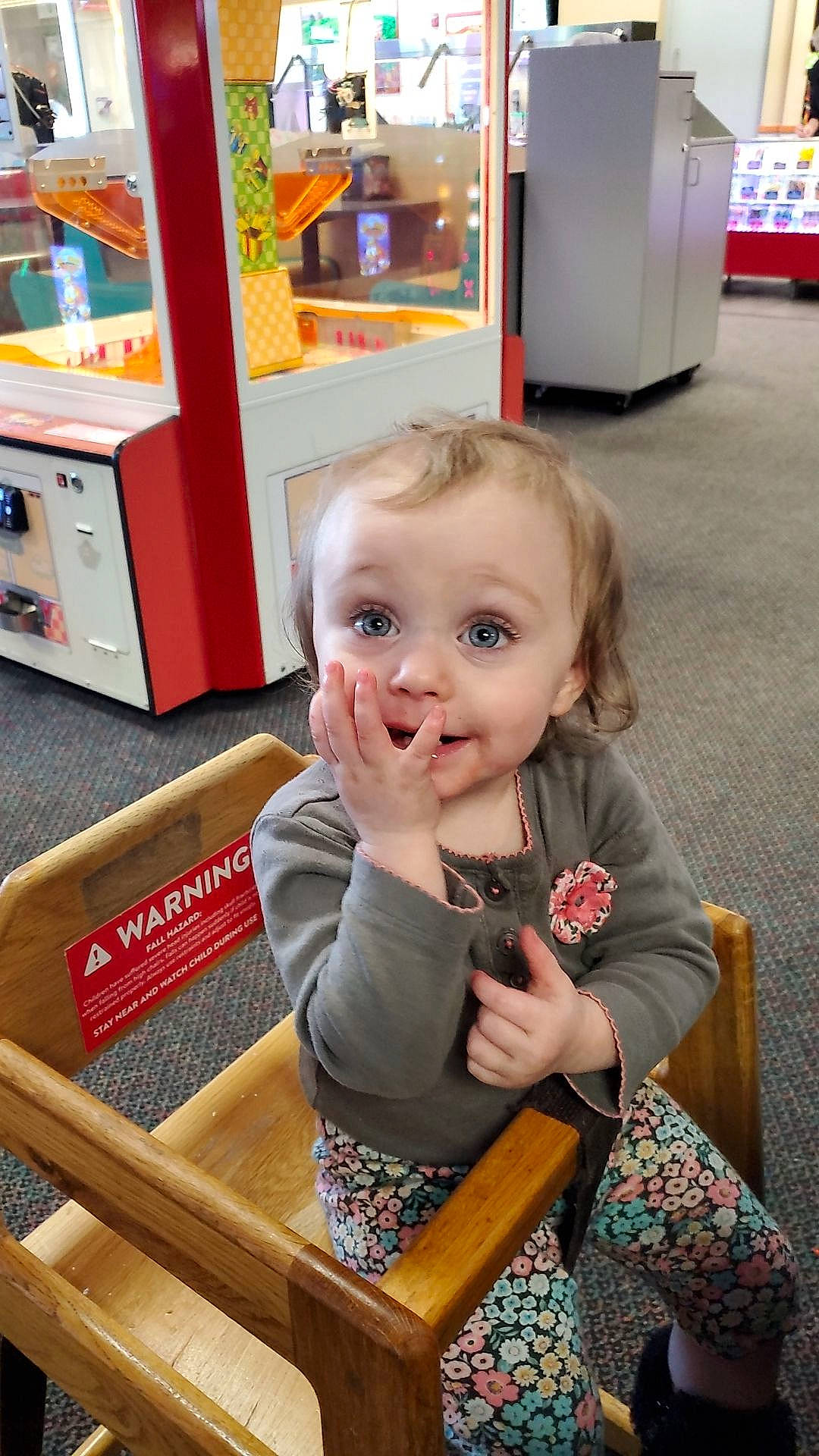 Renesimae joined the competition — help win amazing prizes! baby, baby_toddler_clothing, chair, child, event, floor, flooring, fun, gas, person, photograph, product, refrigerator, room, shelf, sitting, smile, snapshot, standing, toddler