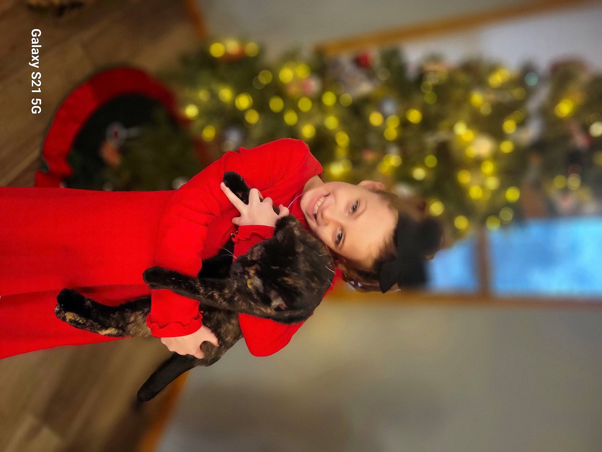 Alexia joined the competition — help win amazing prizes! carmine, child, christmas, event, fun, fur, glove, happy, holiday, joy, person, plant, toddler, tradition, tree