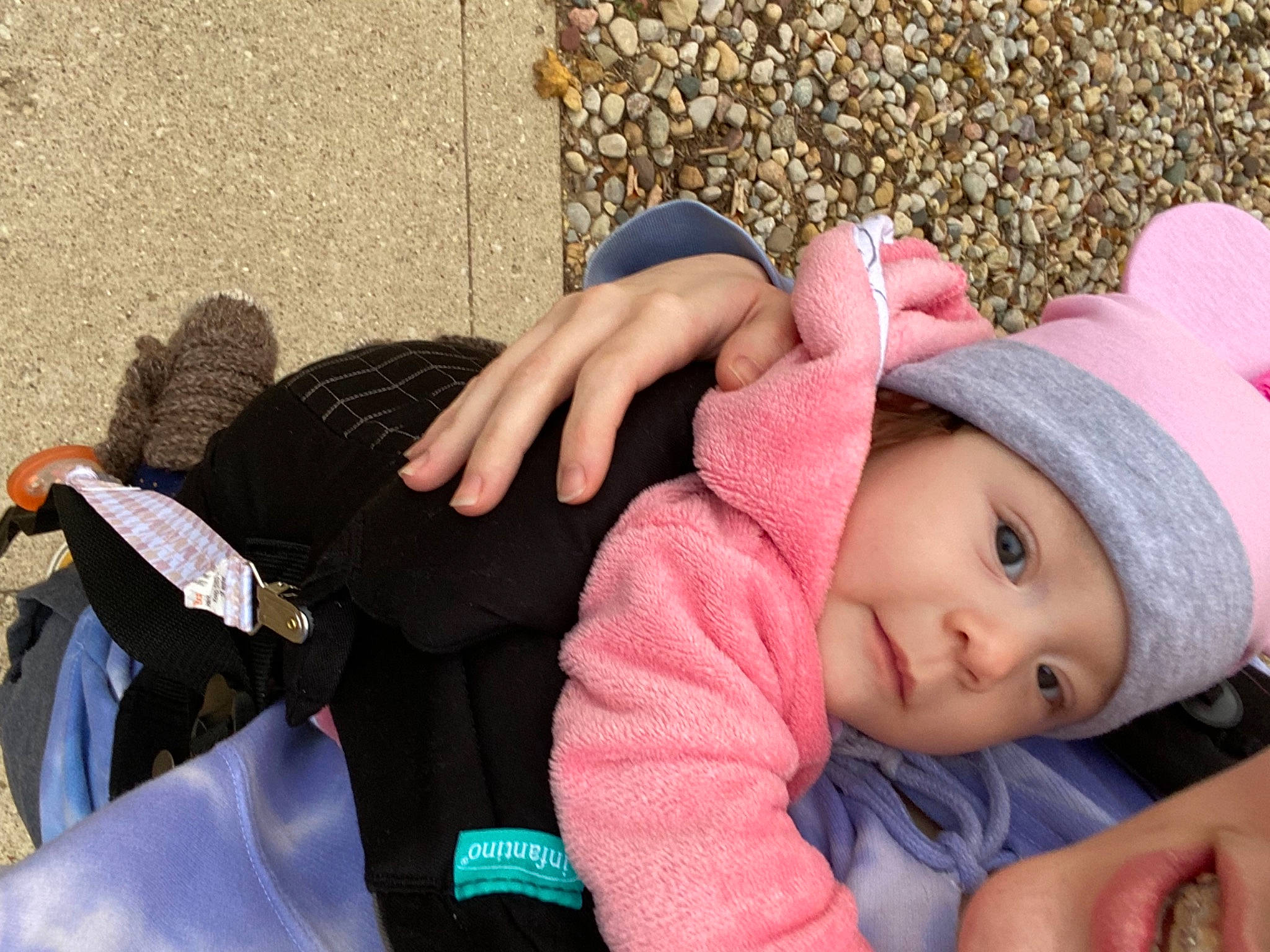 Anastasia joined the competition — help win amazing prizes! baby, baby_toddler_clothing, cap, cheek, eye, finger, gesture, grass, hand, headgear, headwear, lip, mammal, person, photograph, pink, plant, skin, textile, toddler