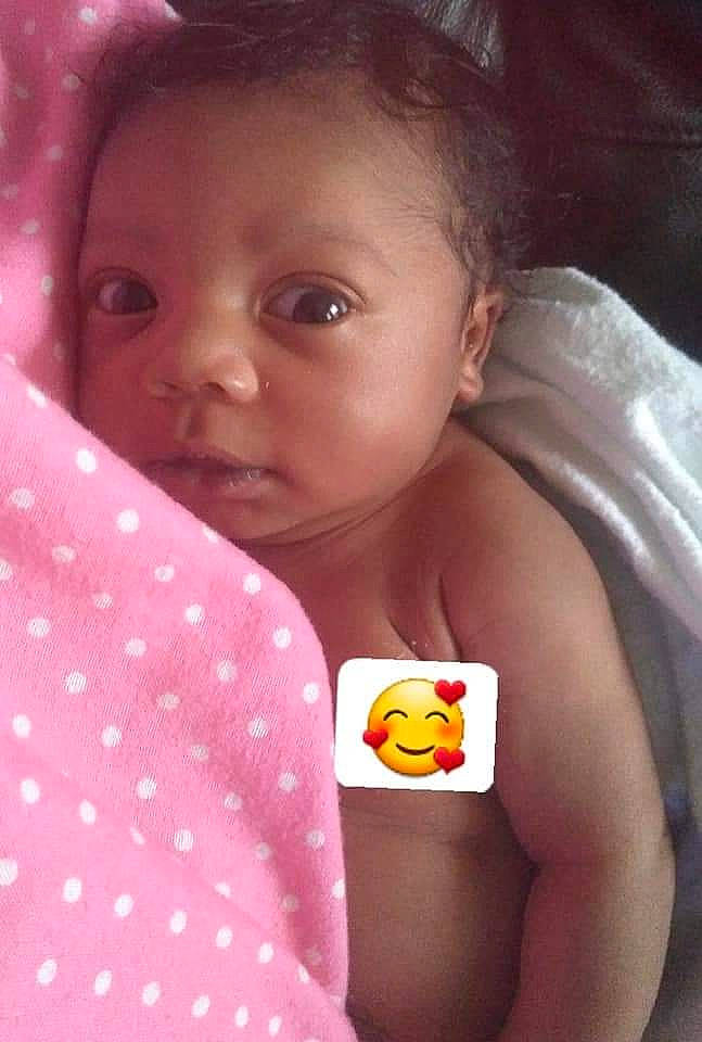 A'Mora joined the competition — help win amazing prizes! baby, baby_toddler_clothing, beauty, cheek, chest, child, chin, ear, eye, eyelash, facial_expression, happy, human_body, iris, lip, mouth, nose, person, pink, skin