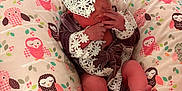 Harper joined the competition — help win amazing prizes! newborn, baby, infant, velvet_clothing, lace, pillow, owl_pattern, hospital_wristband, hand, foot, sleeping, cozy, blanket, indoors, cute, resting, soft_lighting, child, portrait, peaceful