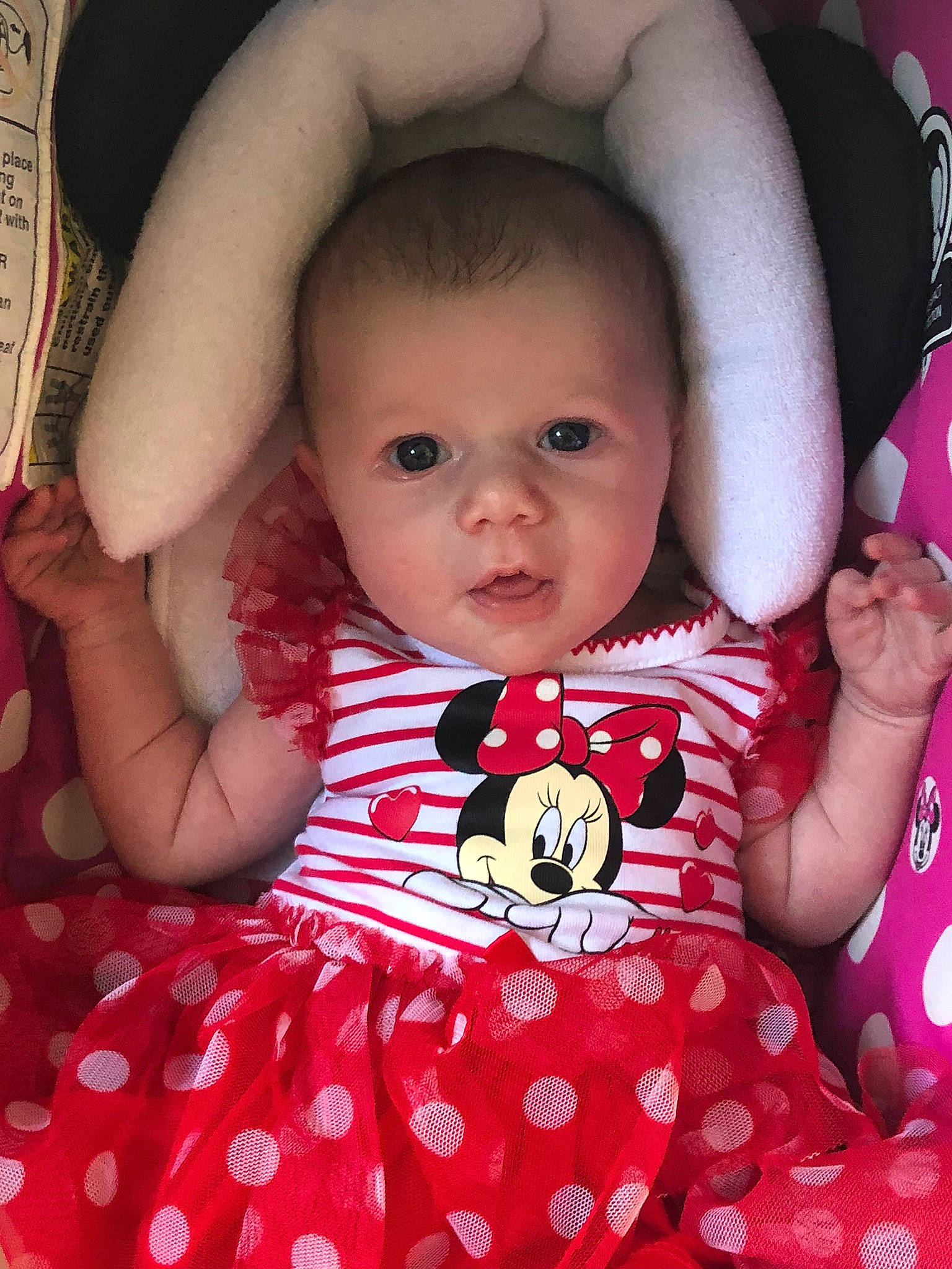 Kamari is registered to the contest to win money with this photo: baby, baby_products, baby_toddler_clothing, cheek, child, eye, iris, lip, person, pink, skin, toddler