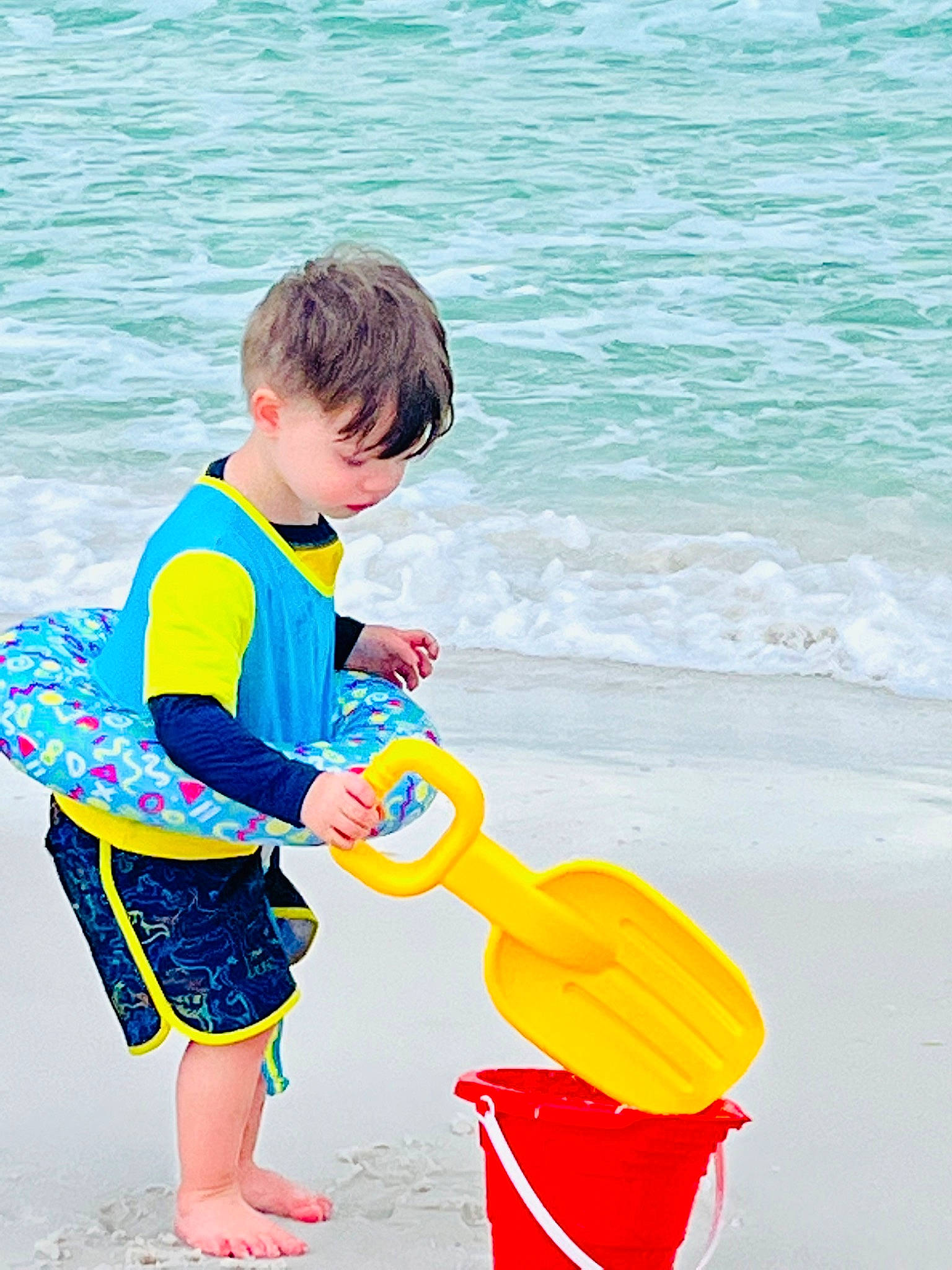 Ian joined the competition — help win amazing prizes! beach, body_of_water, child, fun, hairstyle, happy, leisure, mammal, people_in_nature, people_on_beach, person, recreation, sand, shorts, standing, t_shirt, toddler, travel, vertebrate, water