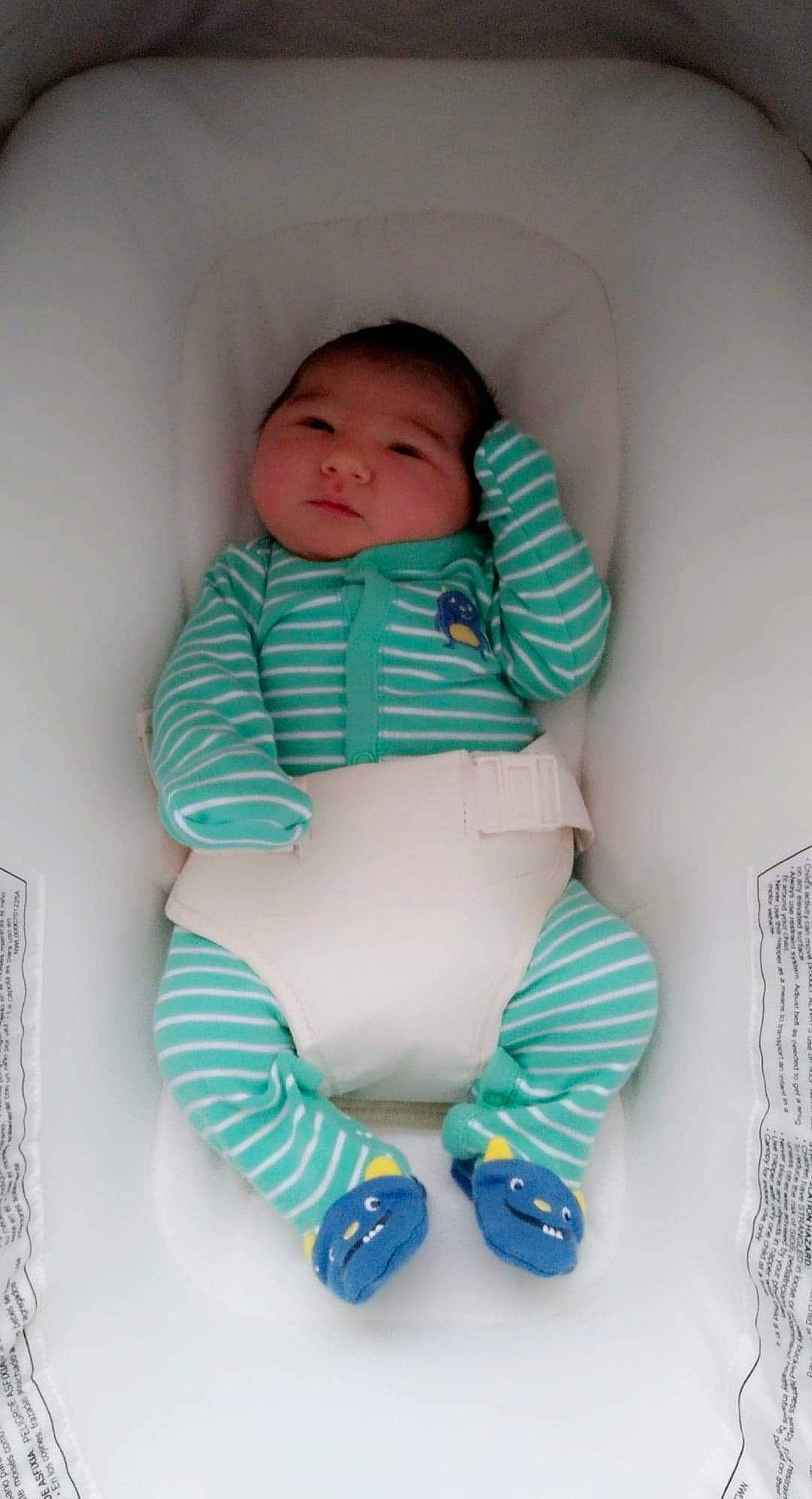 Benji joined the competition — help win amazing prizes! baby, baby_products, baby_toddler_clothing, blue, child, person, product, skin, toddler, turquoise