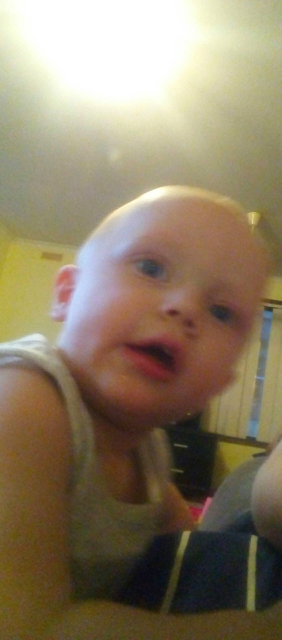 Kacey joined the competition — help win amazing prizes! baby, cheek, child, chin, close_up, ear, eye, eyebrow, face, facial_expression, forehead, head, iris, lip, mouth, neck, nose, person, skin, smile