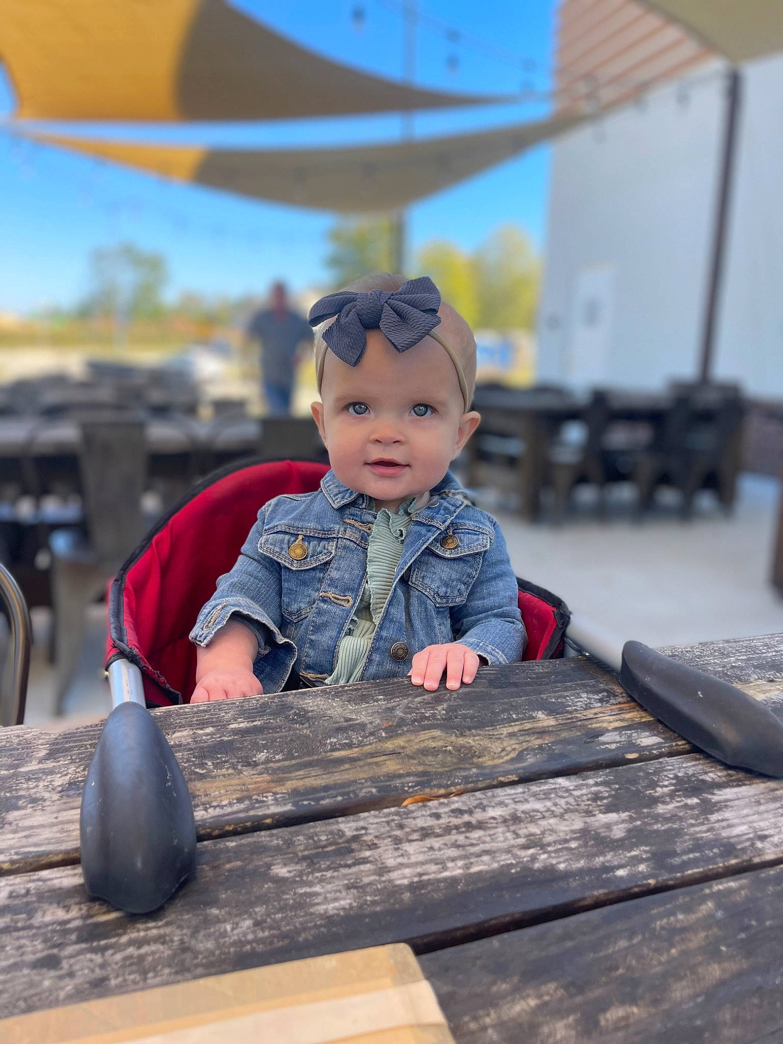 Jojo joined the competition — help win amazing prizes! baby, baby_toddler_clothing, child, city, flooring, fun, happy, headwear, leisure, person, recreation, sitting, sky, toddler, tourism, vacation, winter, wood