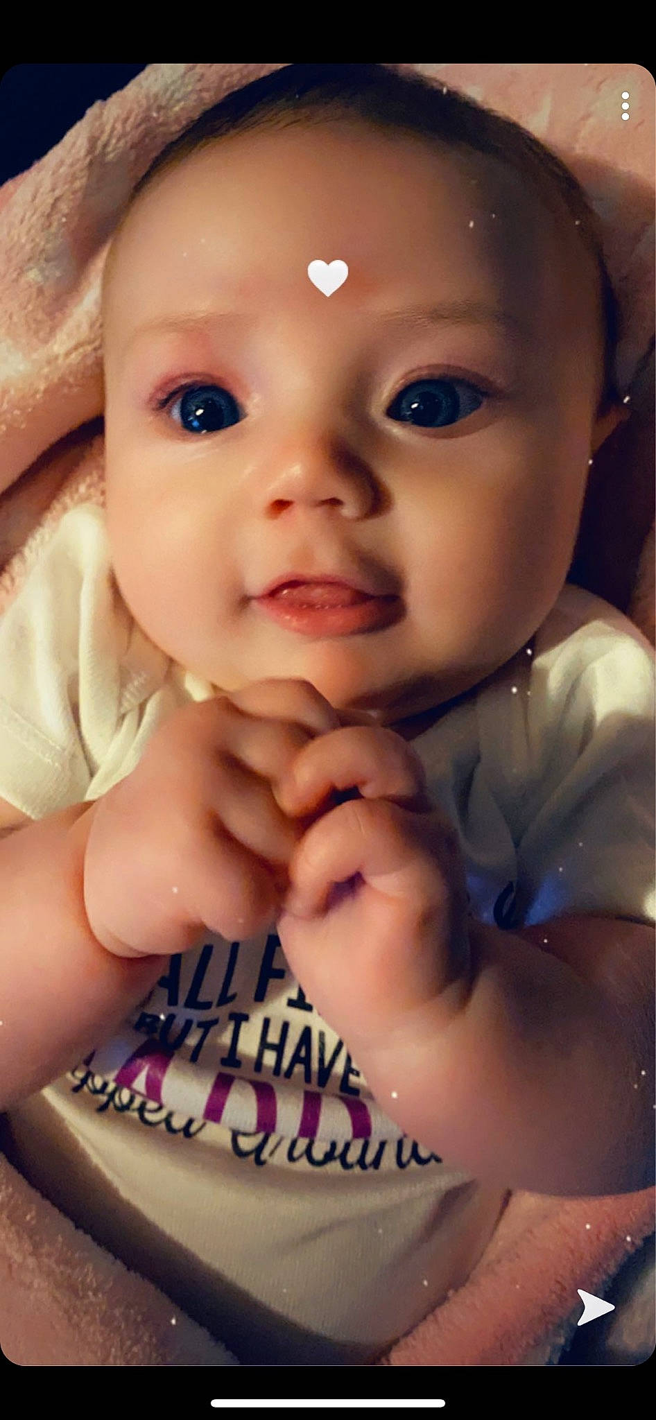 Macie joined the competition — help win amazing prizes! baby, beauty, cheek, child, chin, close_up, eye, eyebrow, face, facial_expression, finger, forehead, head, lip, mouth, nose, organ, person, skin, smile