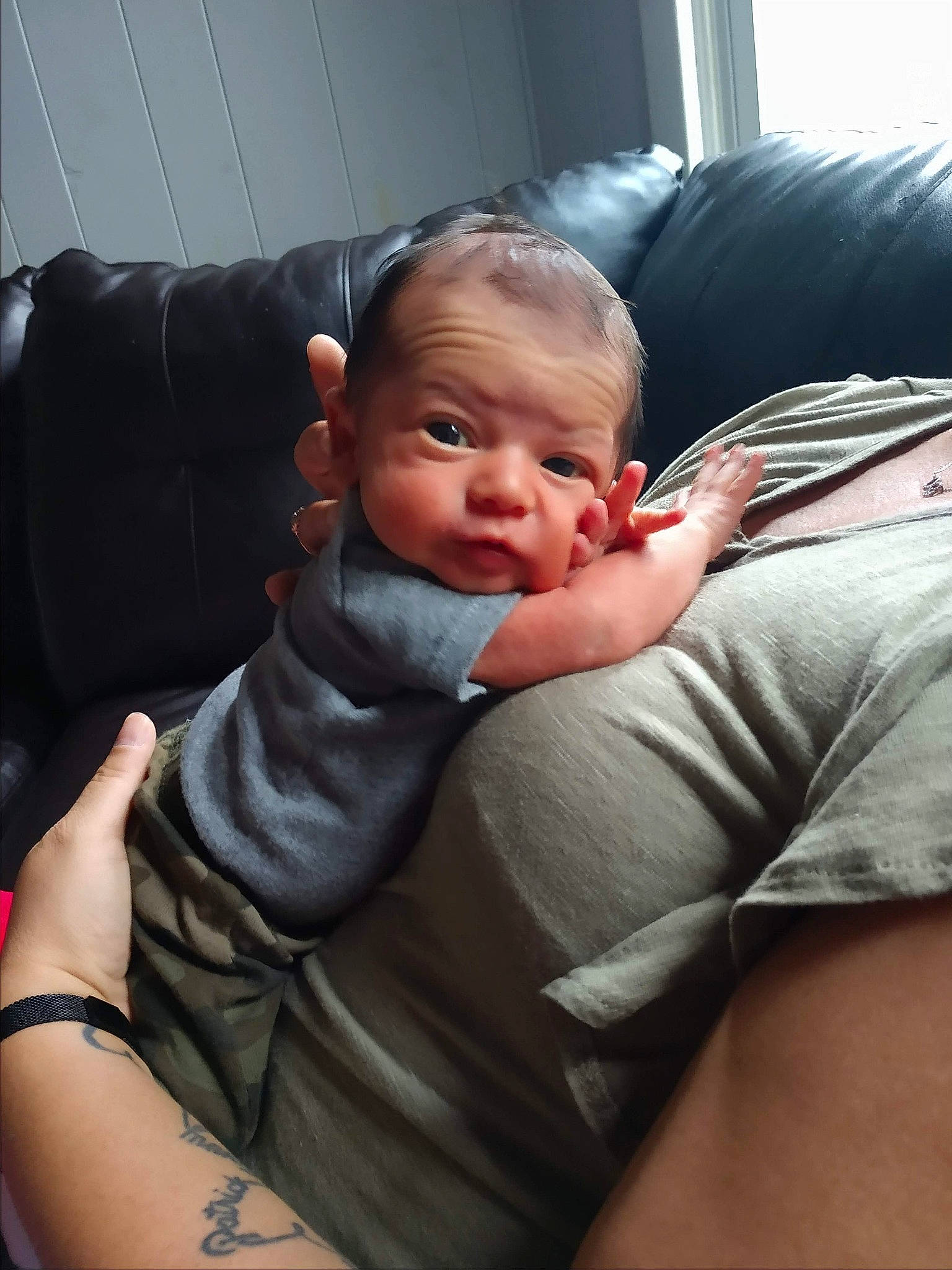 Sylvester is registered to the contest to win money with this photo: arm, baby, birth, car_seat, cheek, child, comfort, elbow, hand, head, mouth, muscle, nap, neck, nose, person, shoulder, skin, sleep, toddler