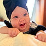 baby, babylaughing, beanie, bodypart, bonnet, cap, clothing, face, finger, hand, happy, hat, head, laughing, newborn, person, photography, portrait, smile, turban