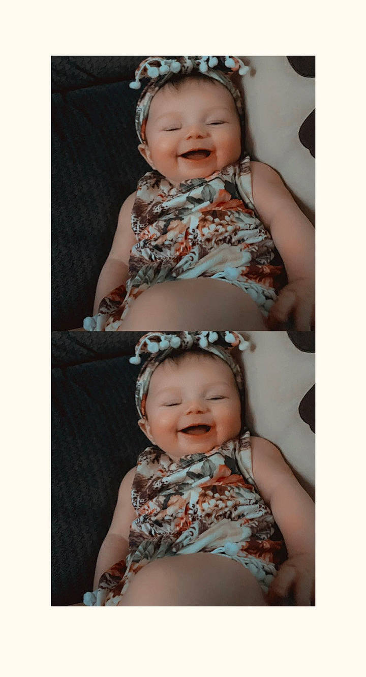 Alexandria joined the competition — help win amazing prizes! arm, baby, baby_toddler_clothing, clothing, dress, eye, face, flash_photography, hairstyle, hand, happy, head, iris, outerwear, person, photograph, product, skin, sleeve, smile