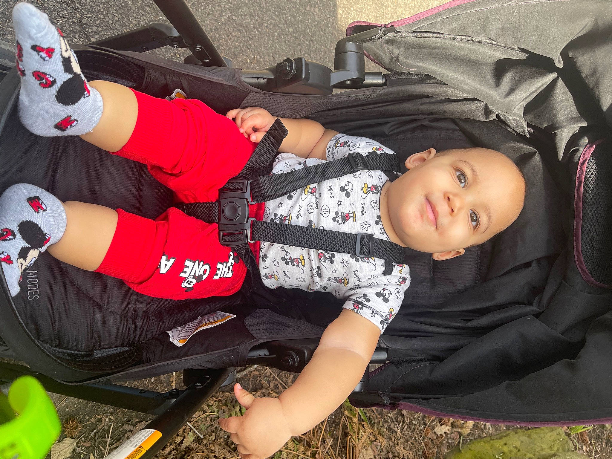 Chandler joined the competition — help win amazing prizes! baby, baby_carriage, baby_toddler_clothing, beauty, black, child, comfort, cool, fun, headgear, human_leg, joy, knee, lap, leisure, person, sitting, snapshot, sneakers, thigh