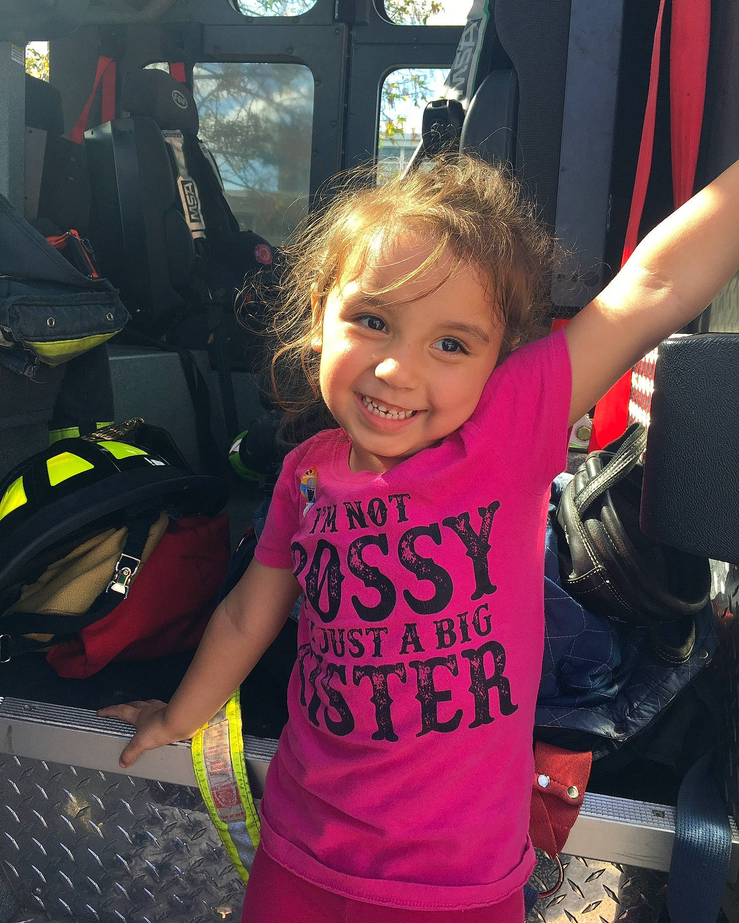 Patience joined the competition — help win amazing prizes! arm, cheek, child, cool, face, fun, hair, hairstyle, happy, head, joy, long_hair, person, photography, pink, play, skin, smile, t_shirt, toddler